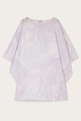 Pucci Orchidee Print Short Cotton Kaftan
