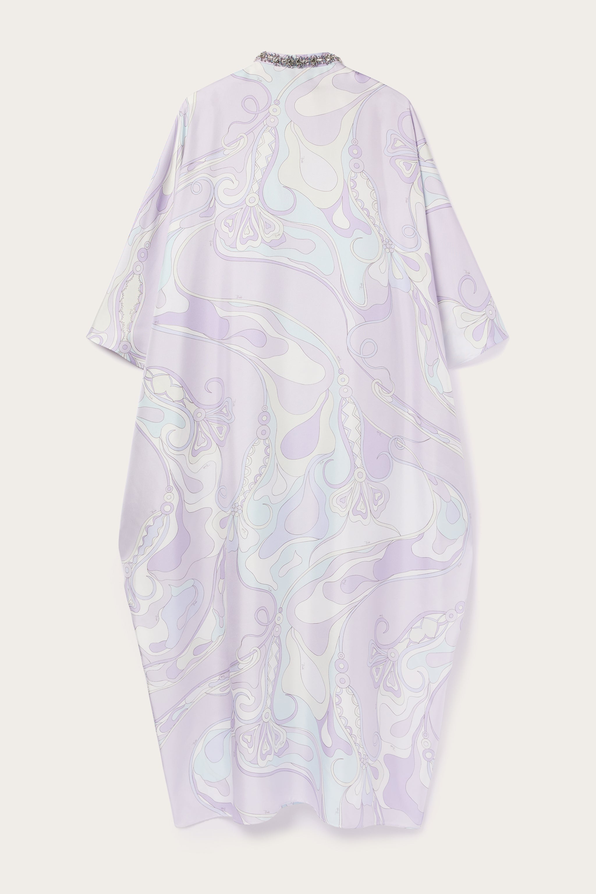 Pucci Orchidee Print Long Kaftan