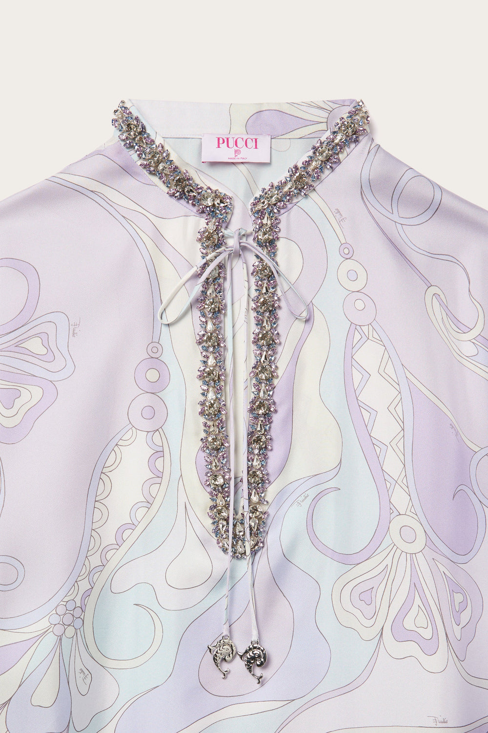 Pucci Orchidee Print Long Kaftan