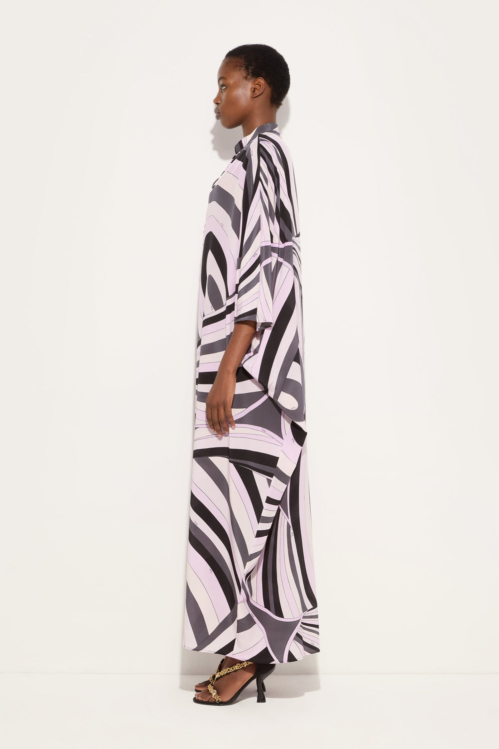 Pucci Iride Print Long Kaftan