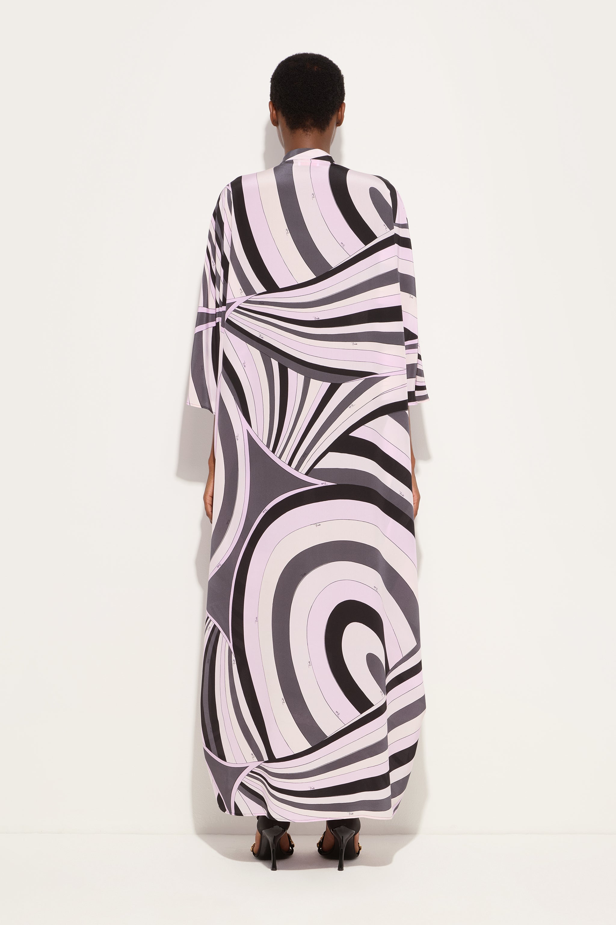 Pucci Iride Print Long Kaftan