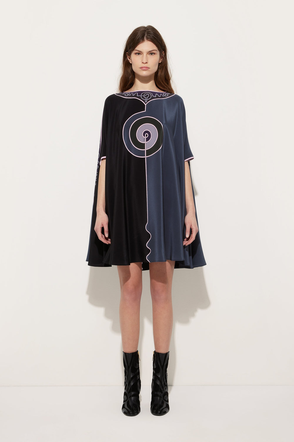 Pucci Astro Print Cape Dress