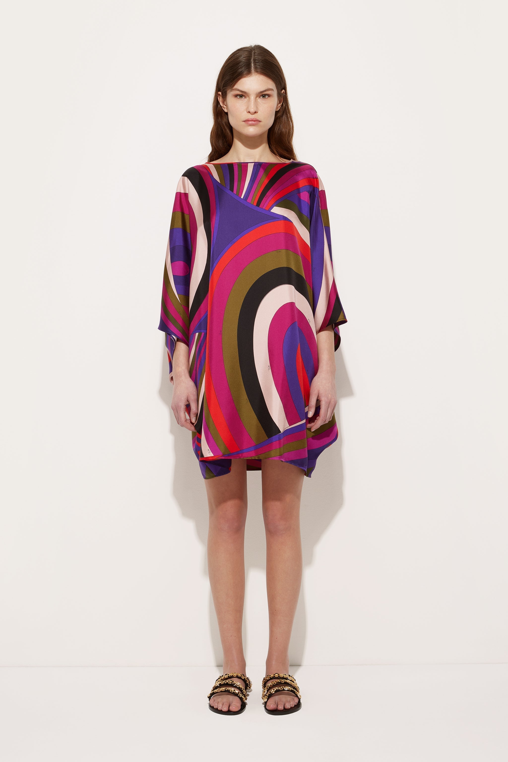 Pucci Iride Print Short Kaftan
