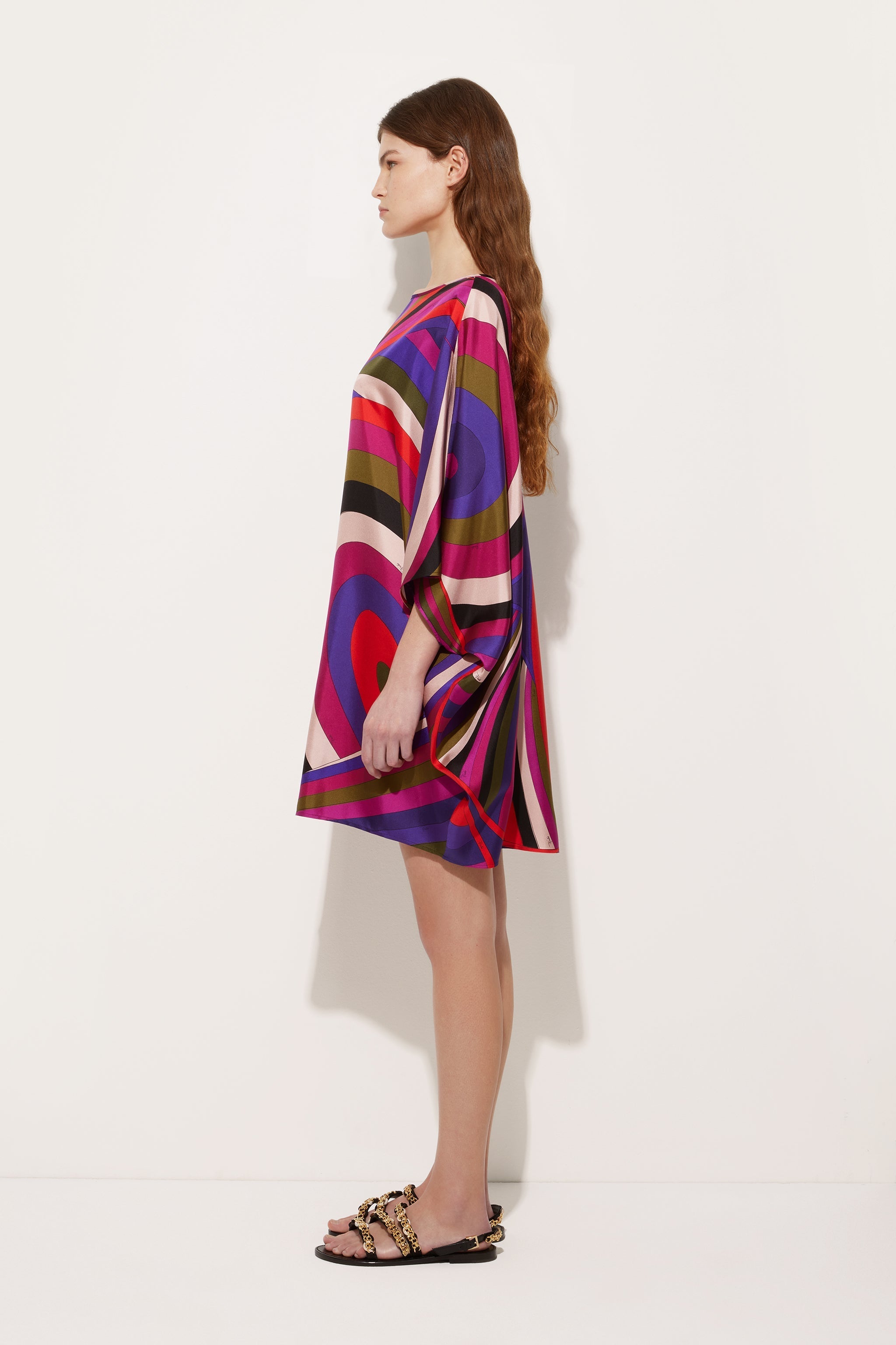 Pucci Iride Print Short Kaftan