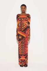 Pucci Vivara Print Tulle Top