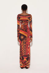 Pucci Vivara Print Tulle Top