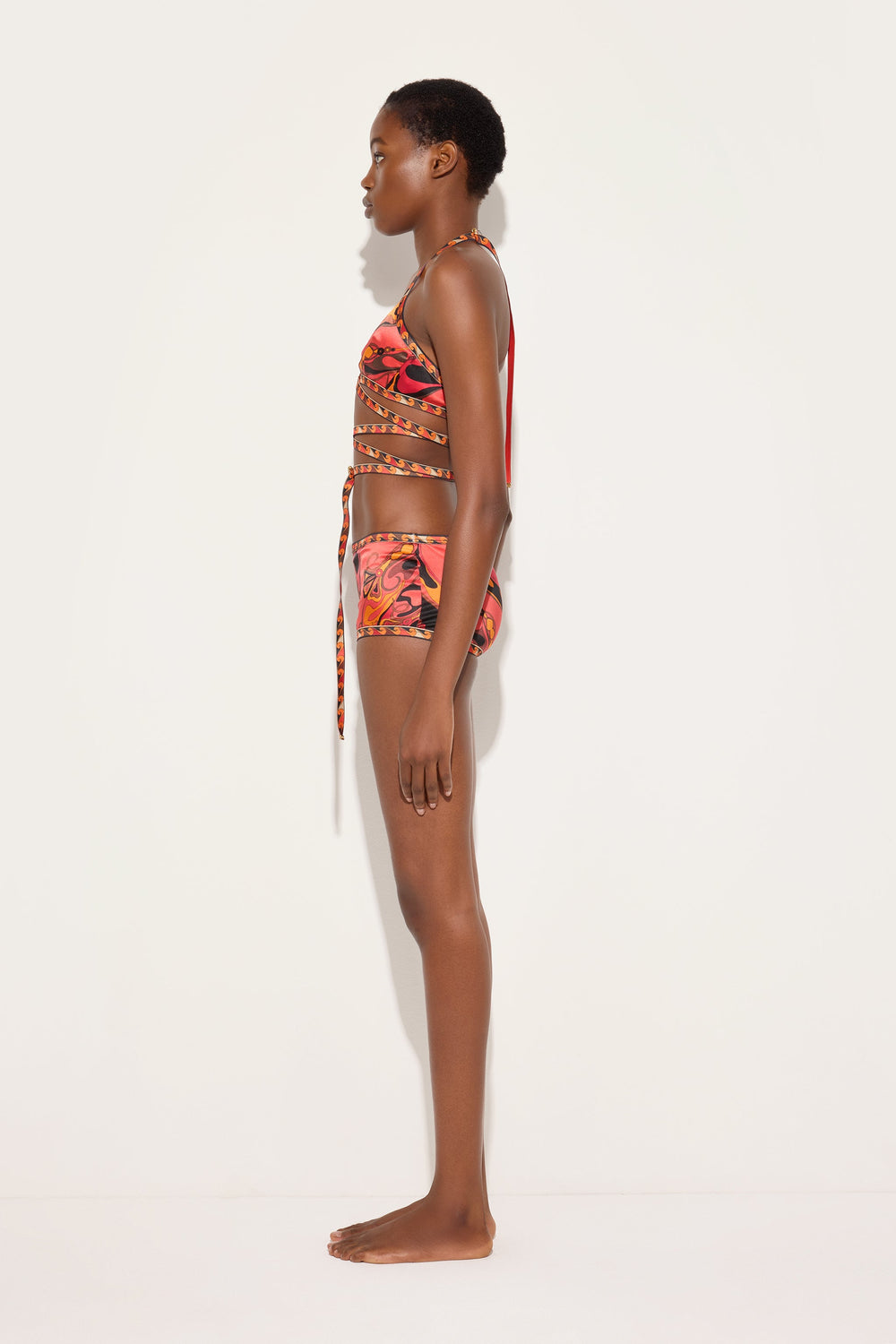 Pucci Orchidee Print Silk Bra