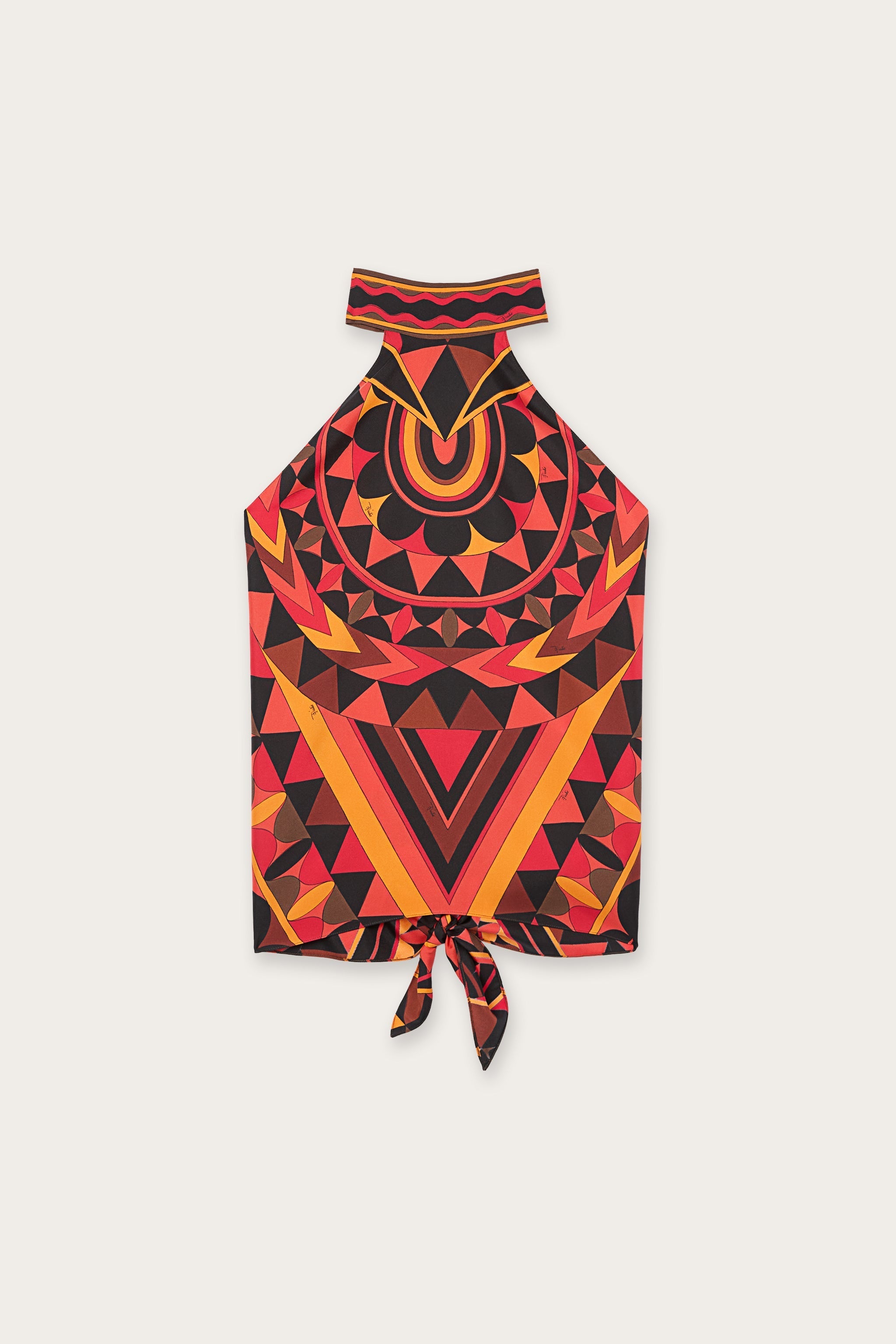 Pucci Manuba Print Silk Top