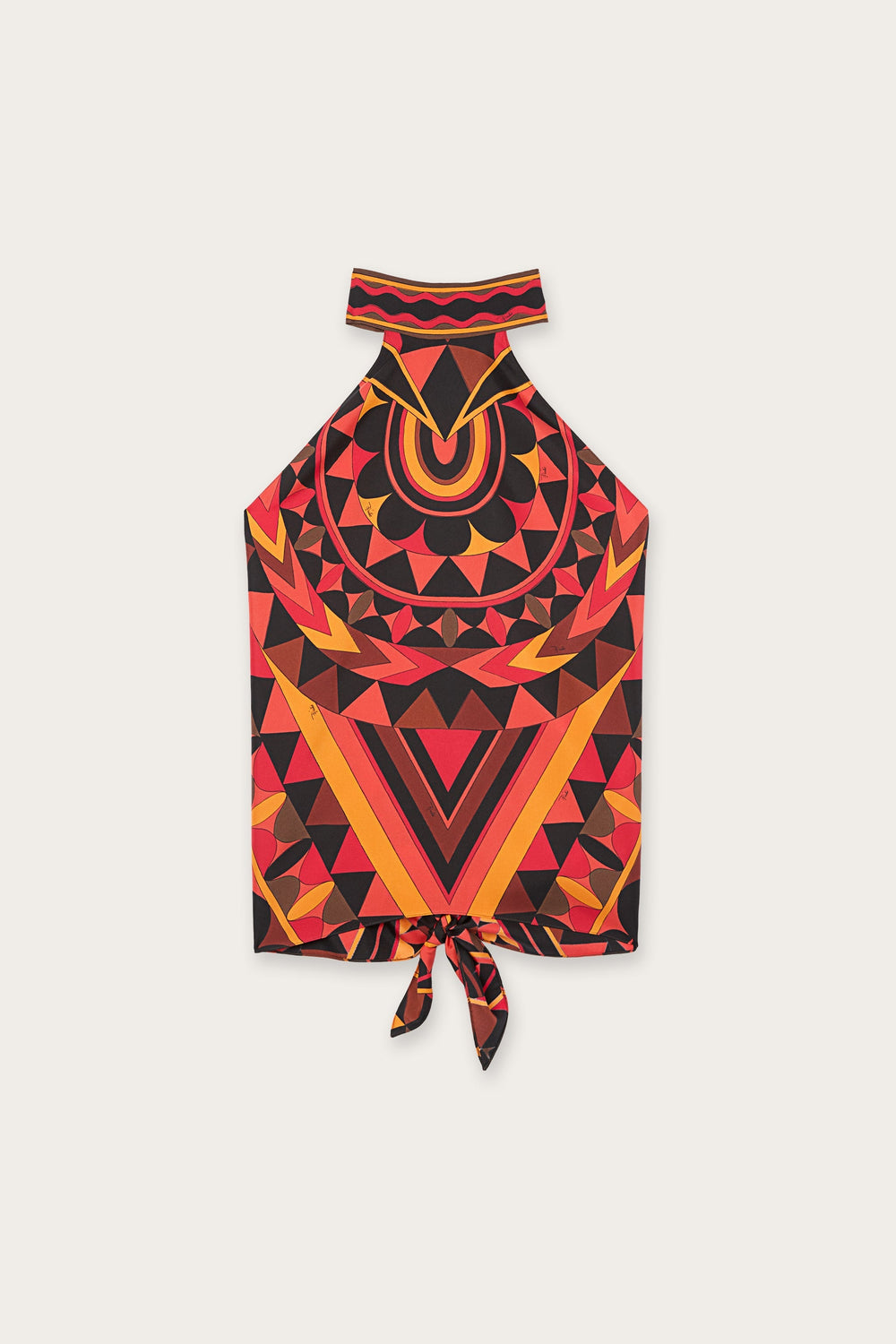 Pucci Manuba Print Silk Top