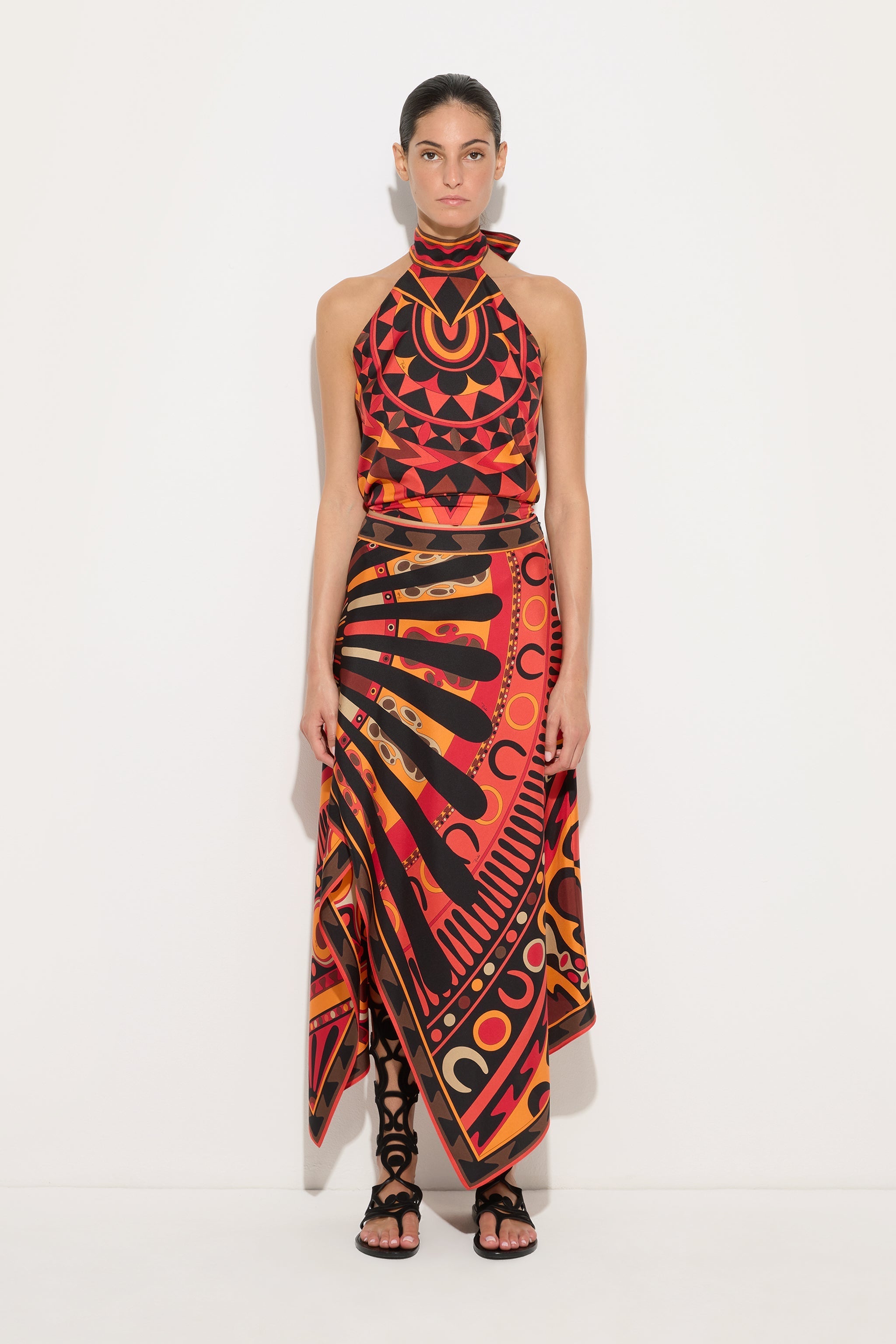 Pucci Manuba Print Silk Top