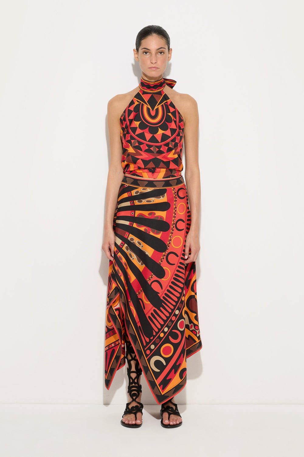 Pucci Manuba Print Silk Top
