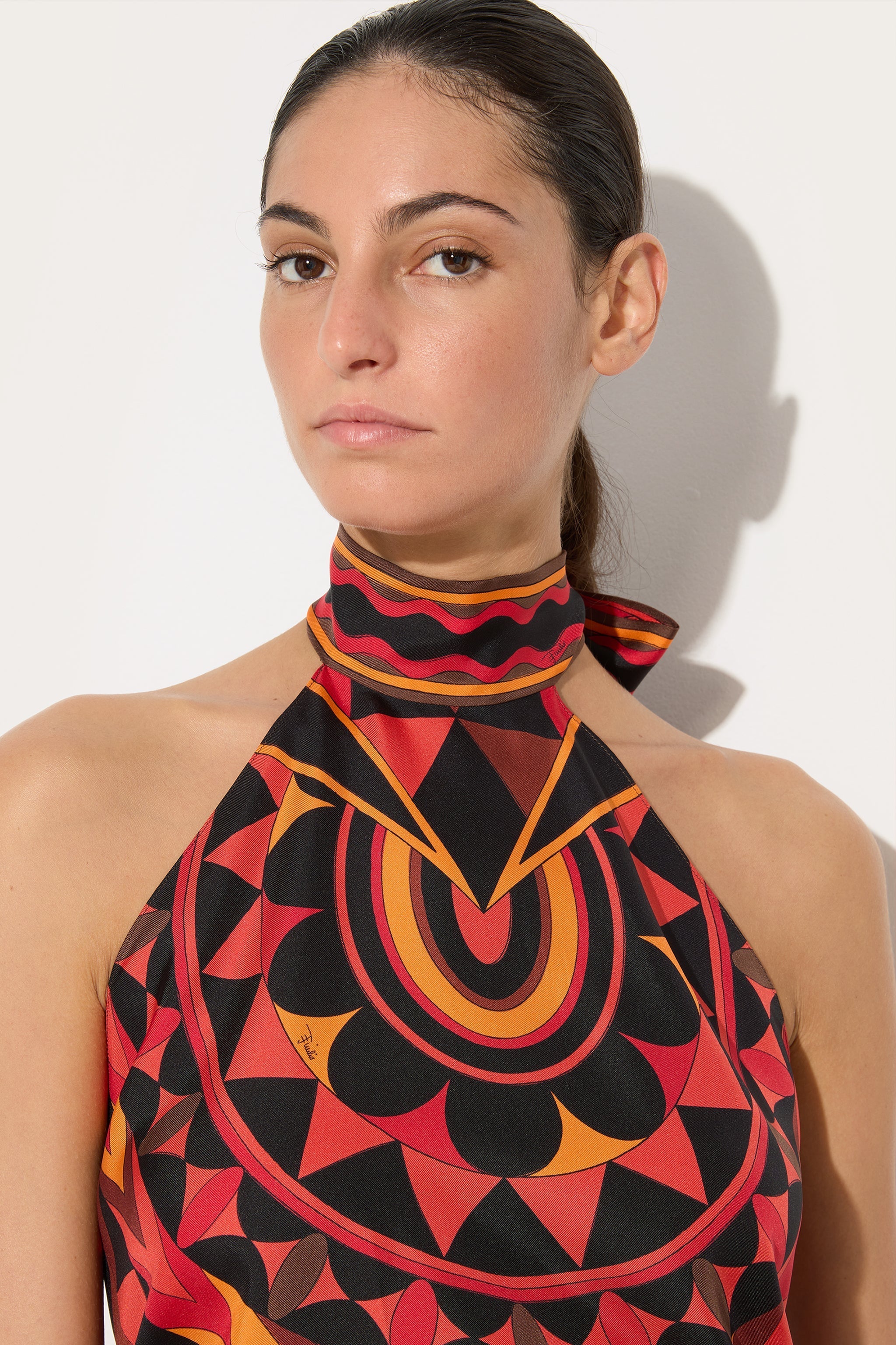 Pucci Manuba Print Silk Top