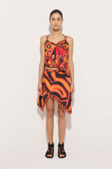 Pucci Occhi Print Silk Scarf Top