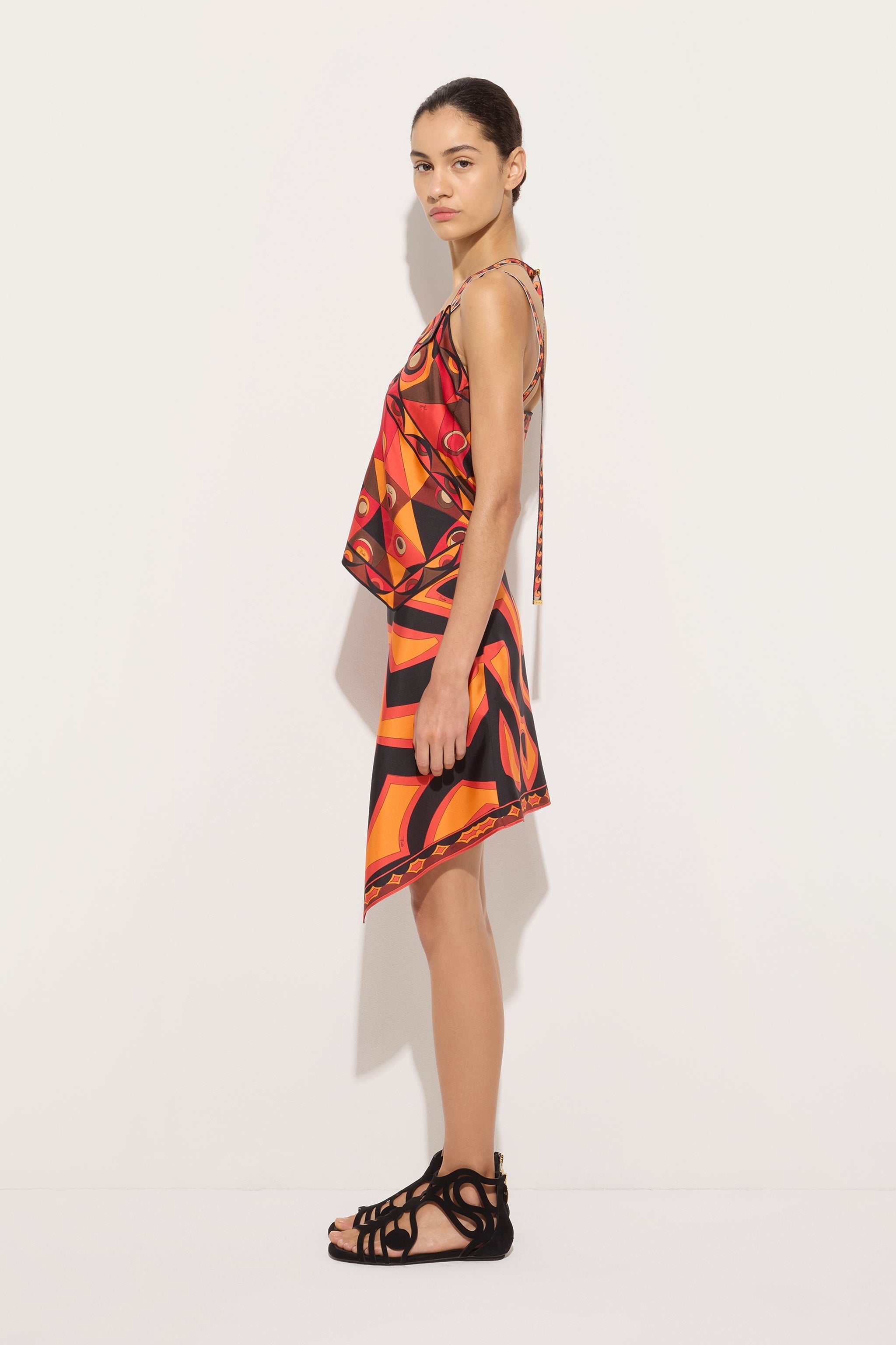 Pucci Occhi Print Silk Scarf Top