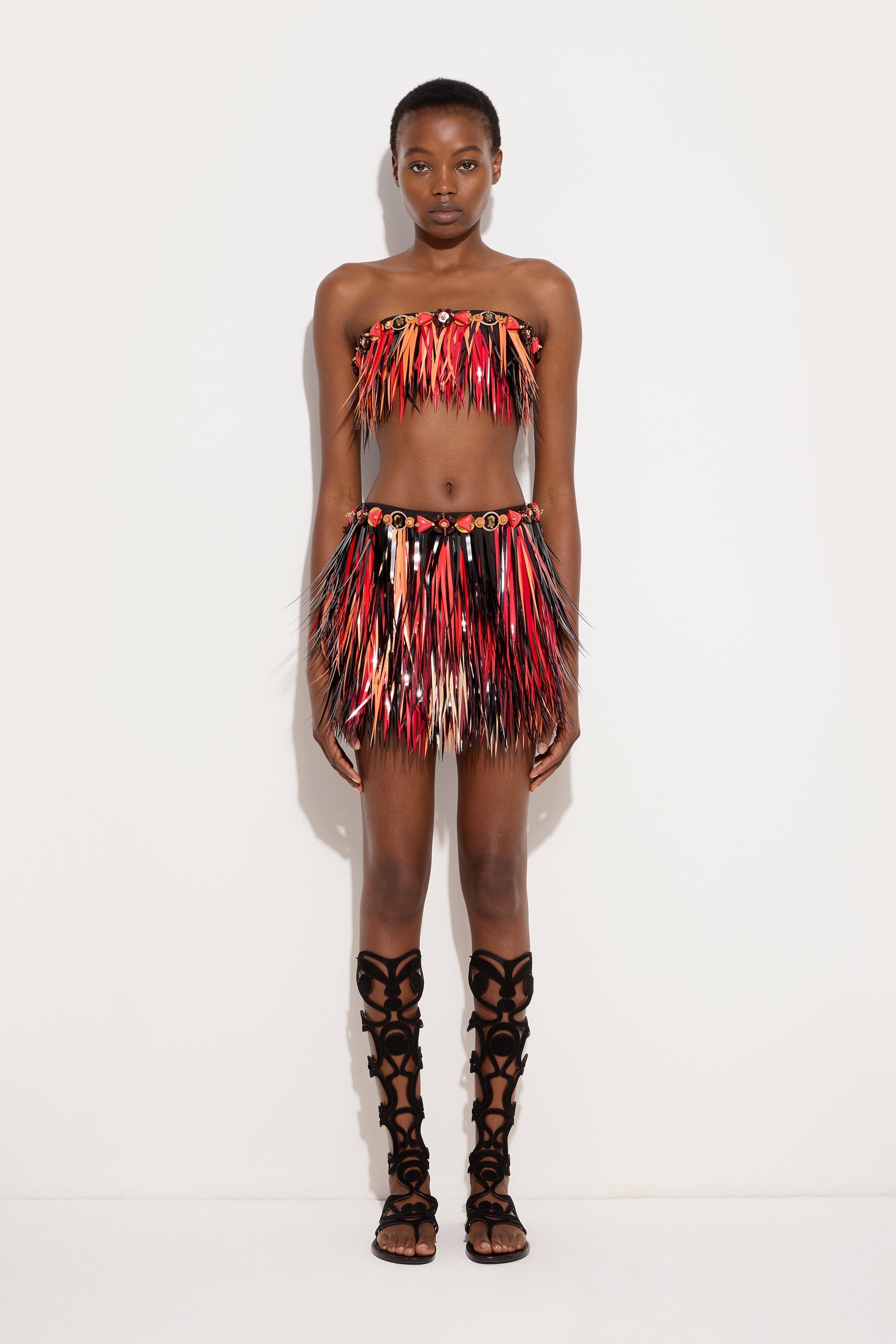 Pucci Embroidered Bandeau Top