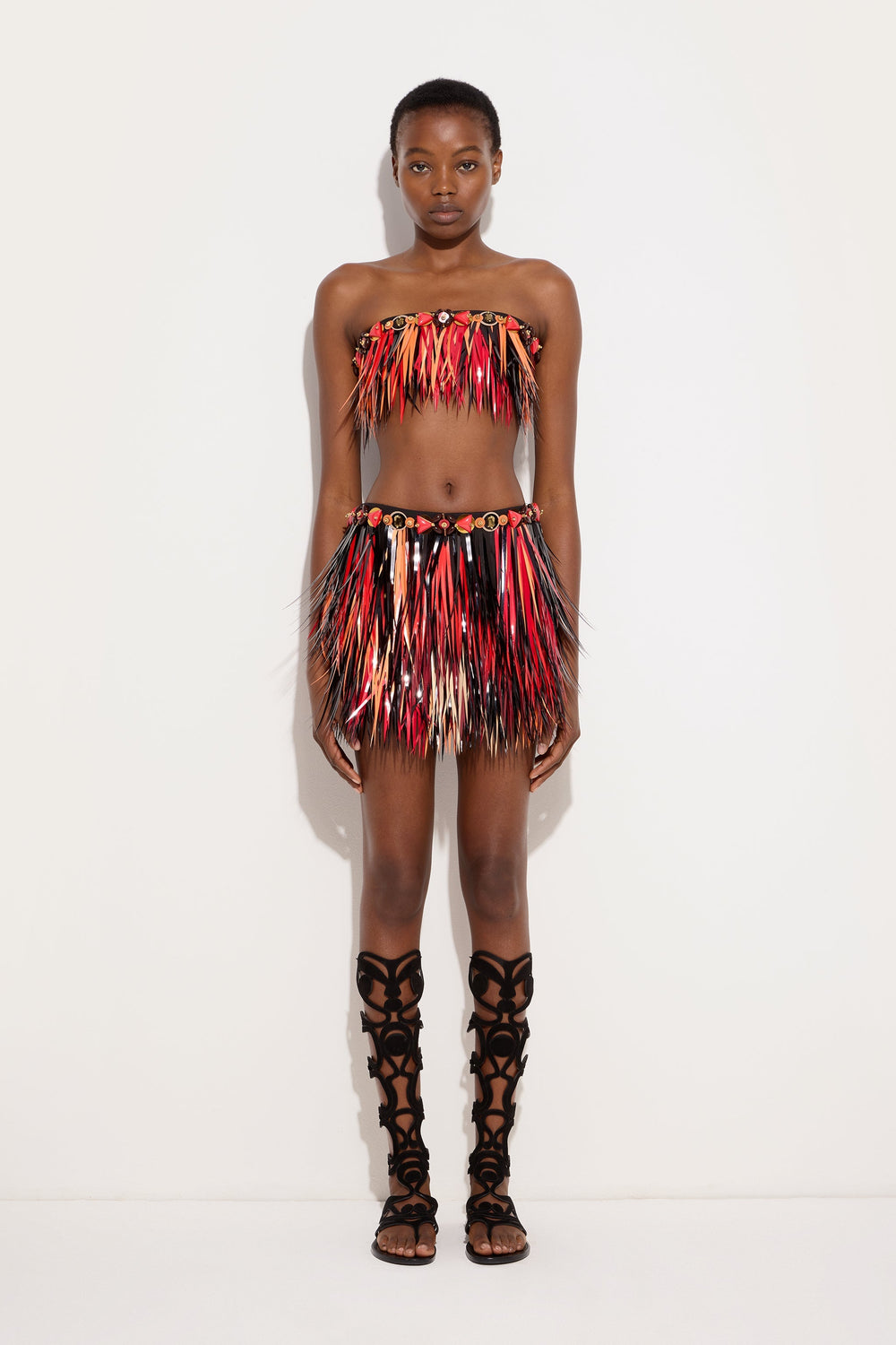 Pucci Embroidered Bandeau Top