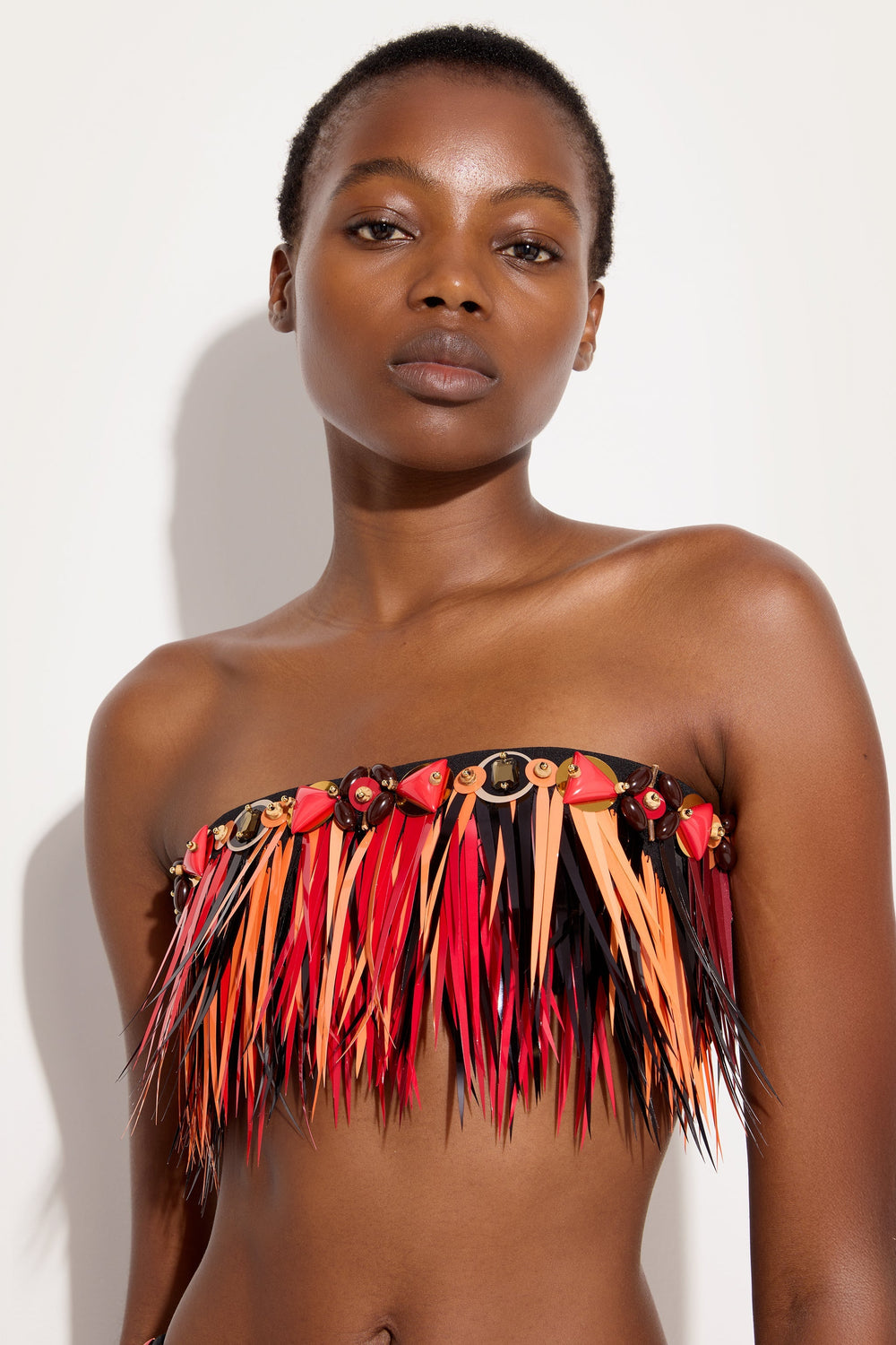 Pucci Embroidered Bandeau Top