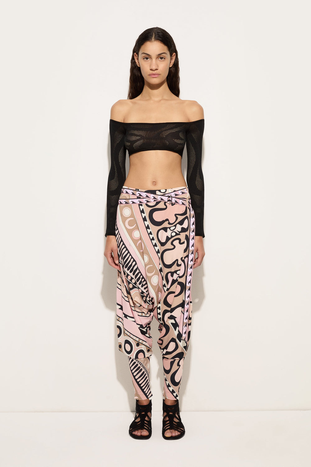 Pucci Cropped jacquard Marmo Top