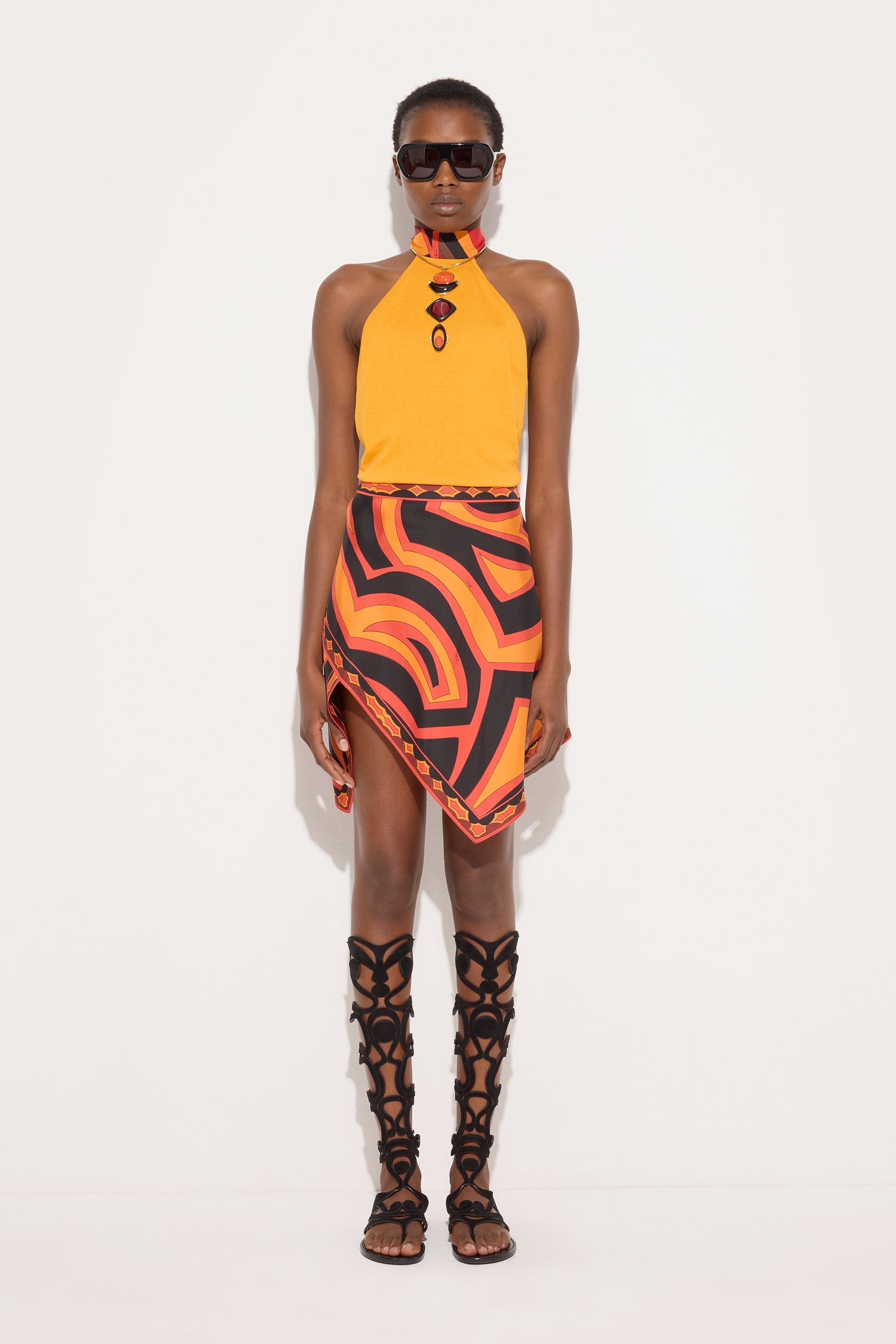 Pucci Silk Detail Top