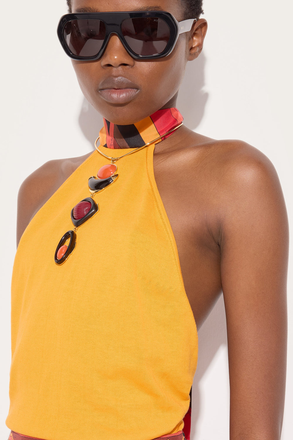Pucci Silk Detail Top