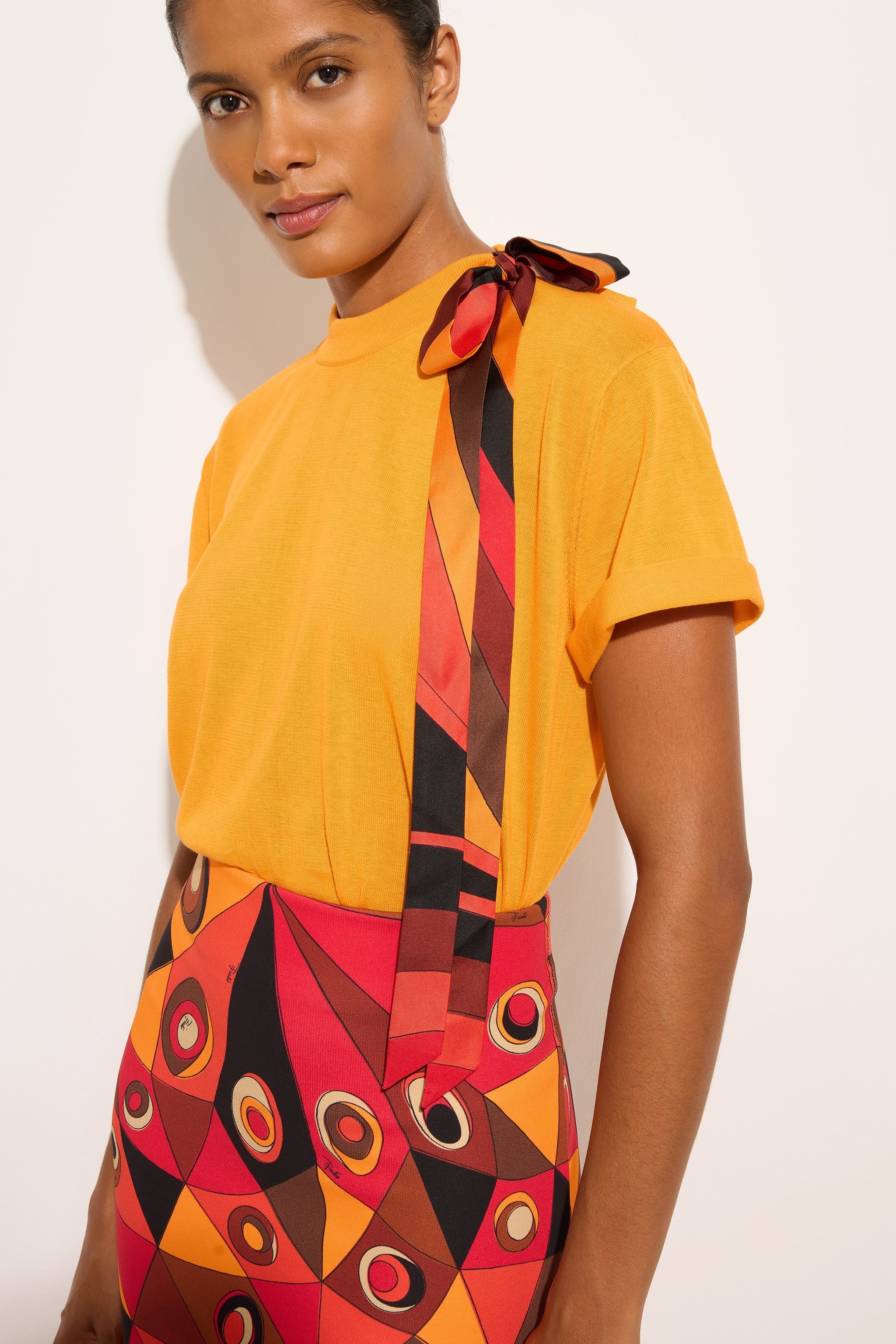 Pucci T-shirt with Silk Detail