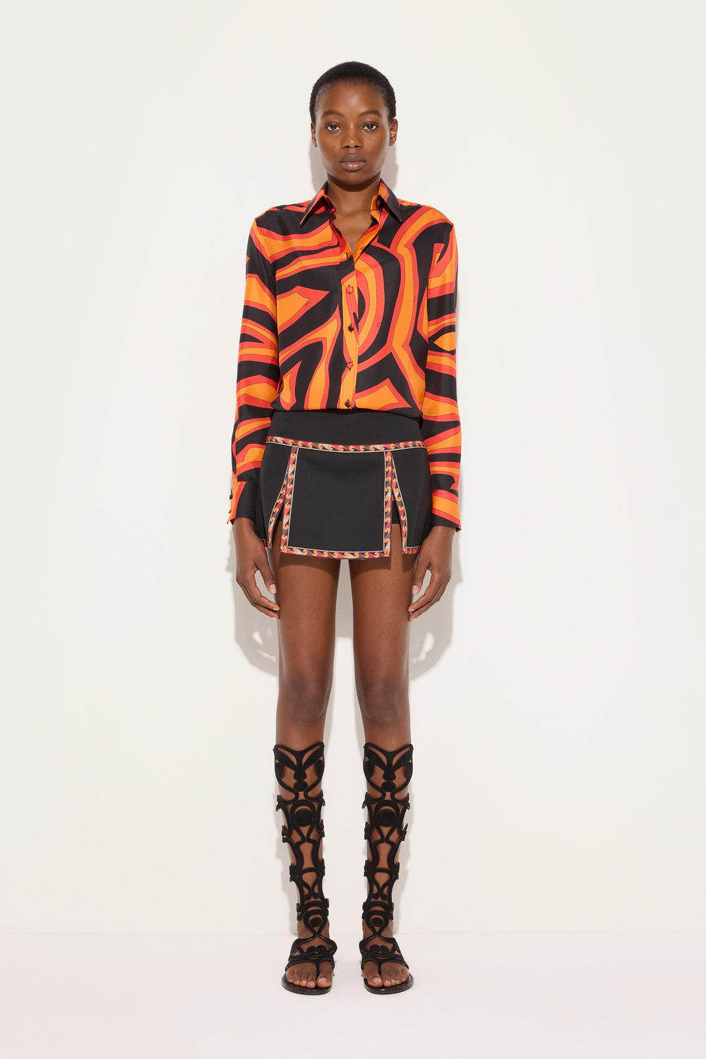 Pucci Labirinto Print Silk Shirt