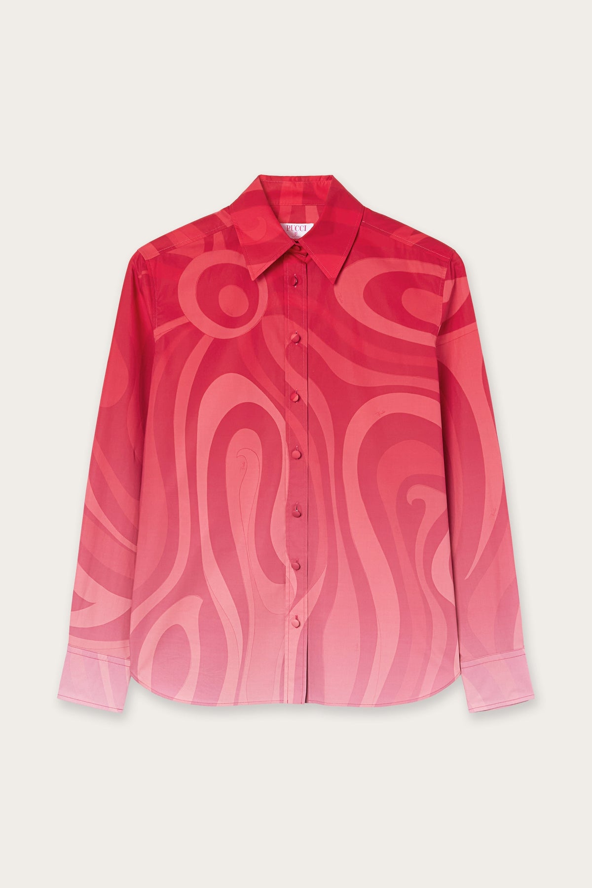 Pucci Marmo Degradé Print Popeline Shirt
