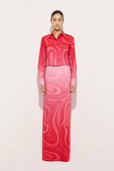 Pucci Marmo Degradé Print Popeline Shirt