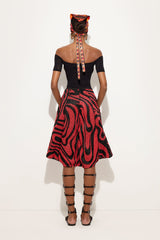Pucci Short-Sleeved Top in Marmo Jacquard