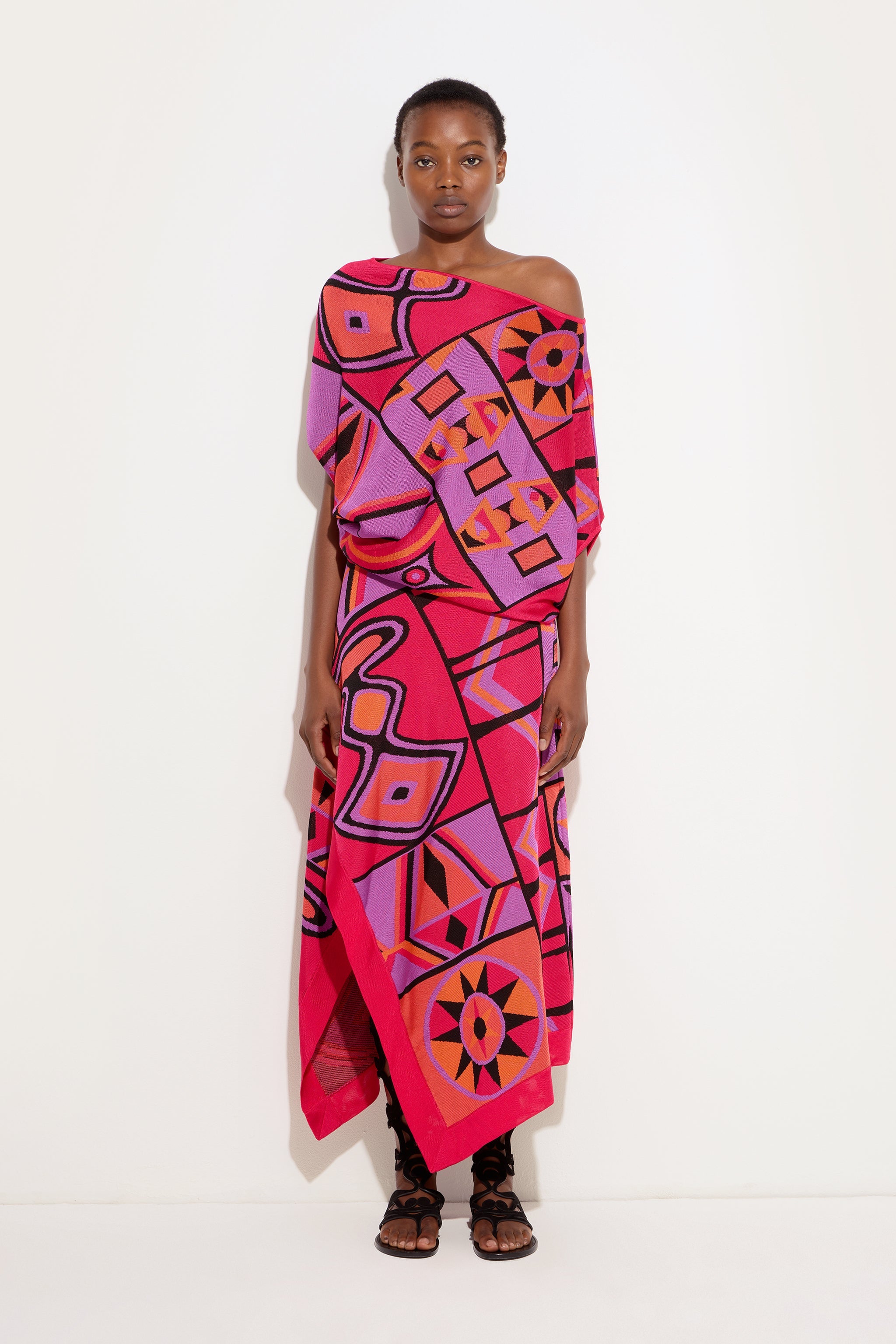 Pucci Jacquard Draped Top