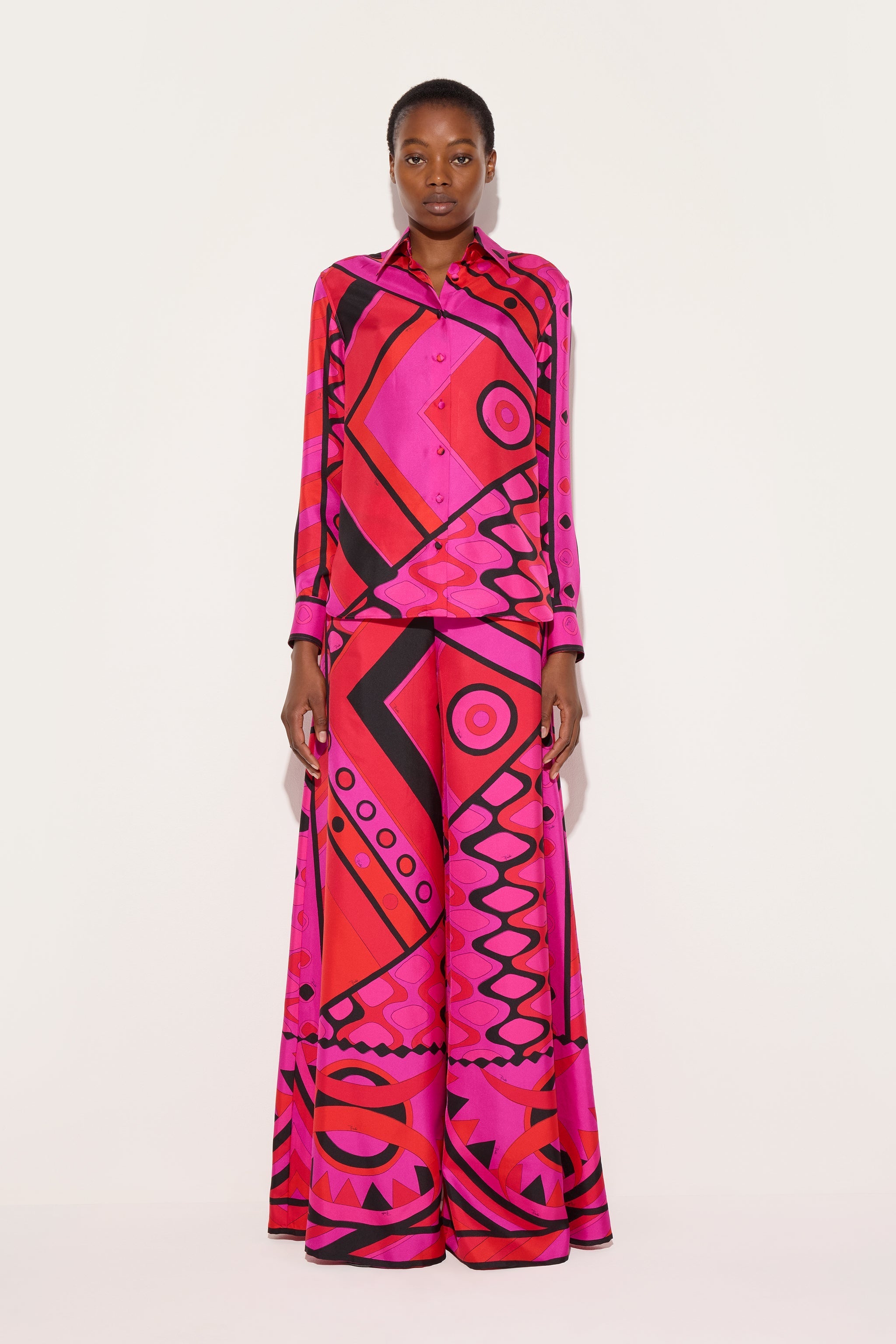 Pucci Vivara Print Silk Shirt