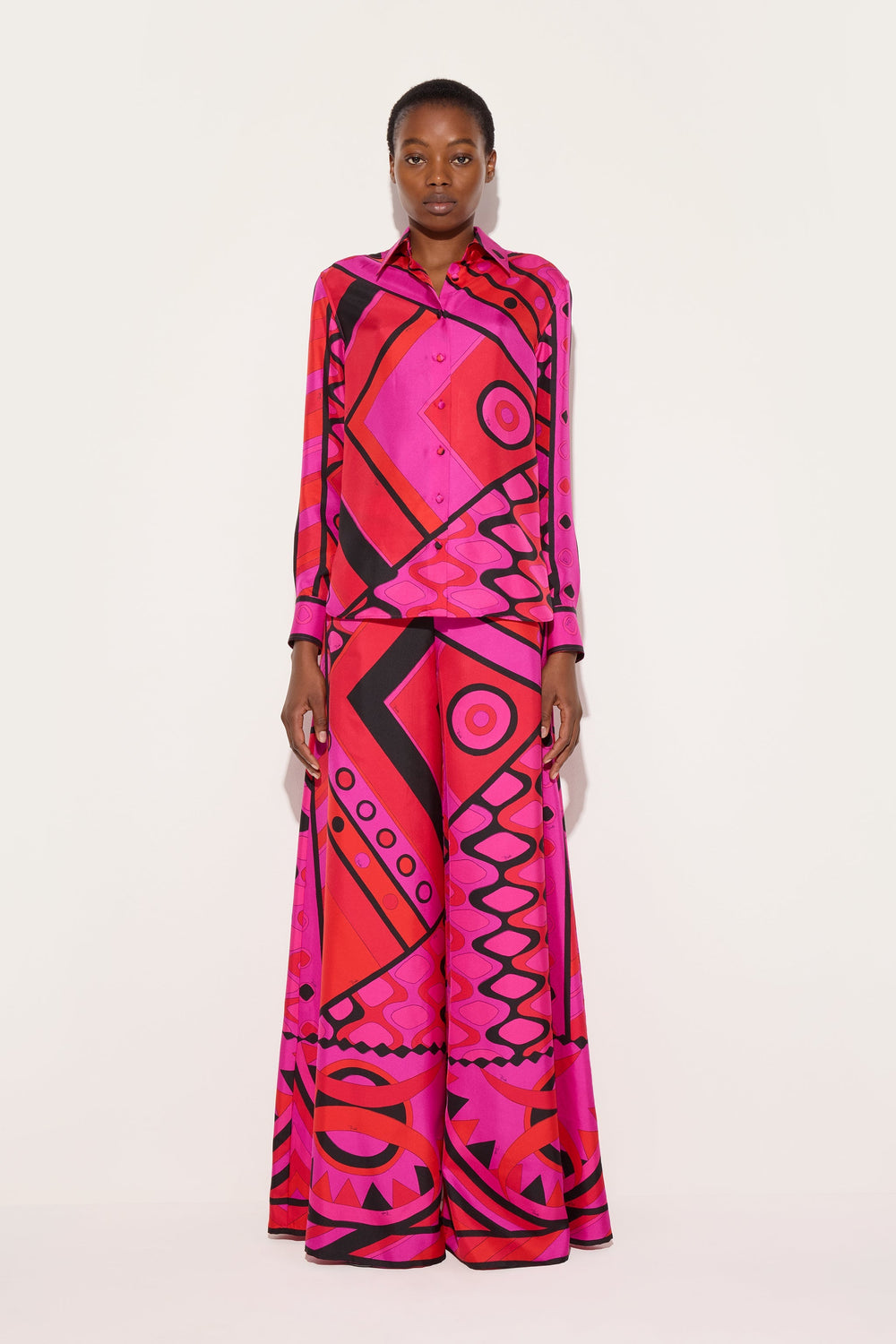 Pucci Vivara Print Silk Shirt