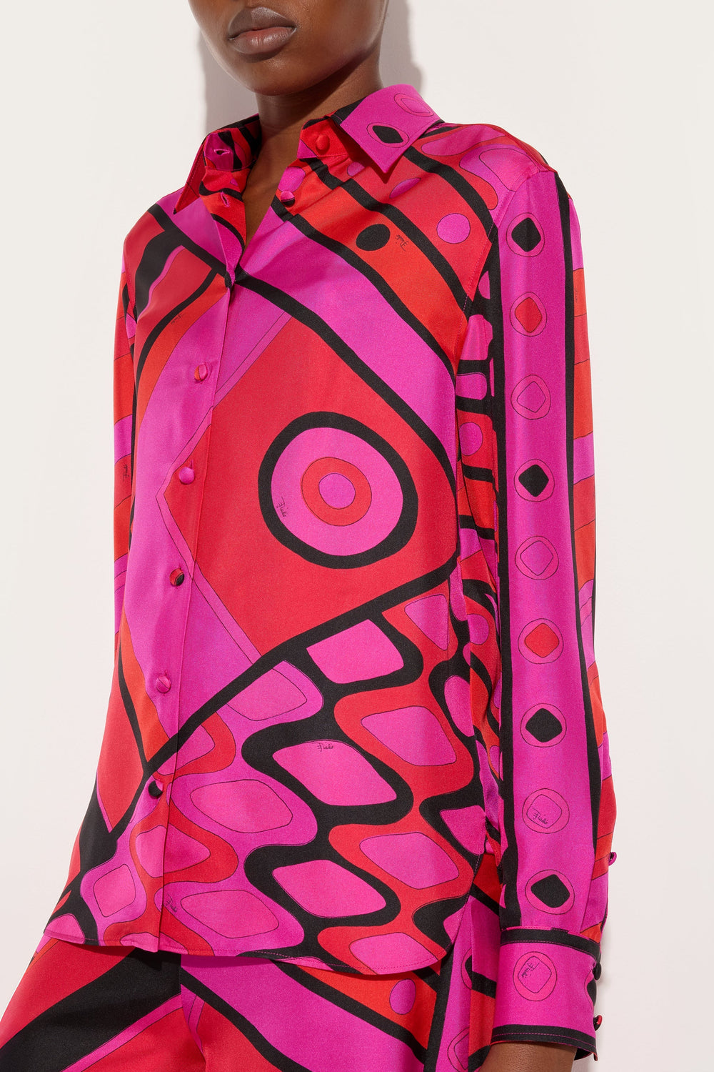 Pucci Vivara Print Silk Shirt