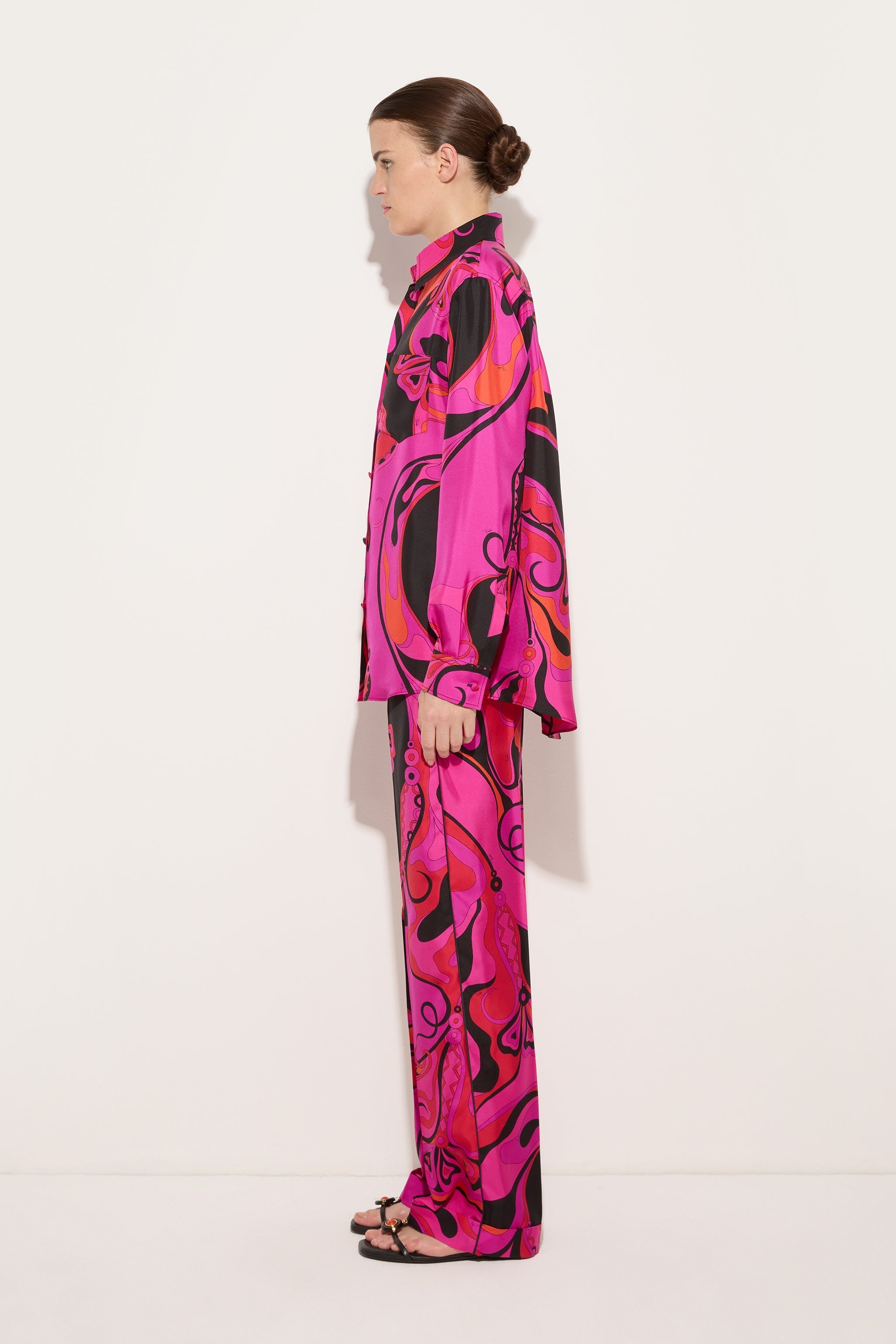 Pucci Orchidee Print Silk Shirt