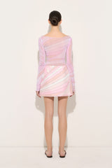 Pucci Iride Print Tulle Top