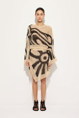 Pucci Marmo print Linen Asymmetrical Skirt