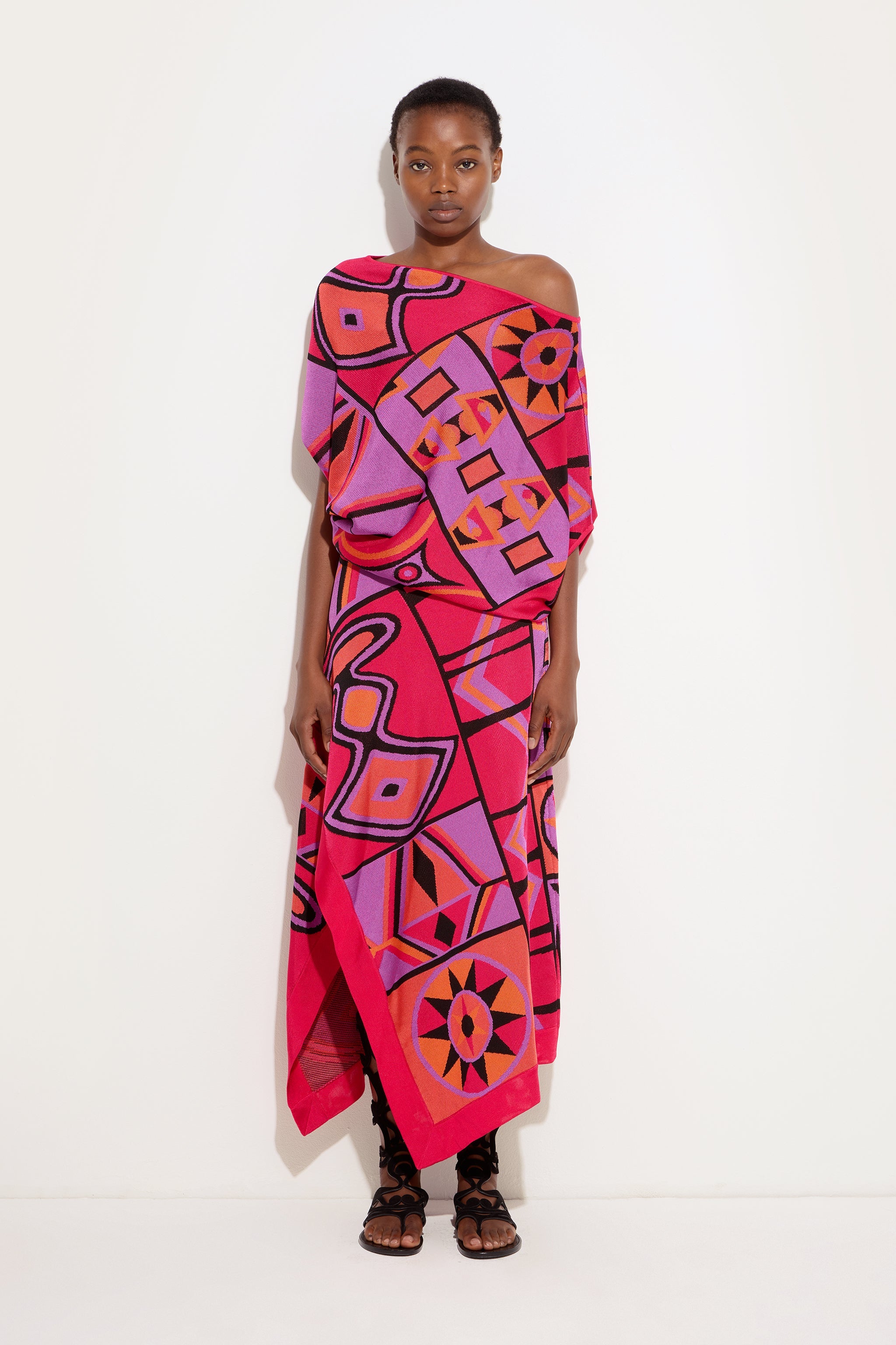 Pucci Jacquard Asymmetrical Skirt