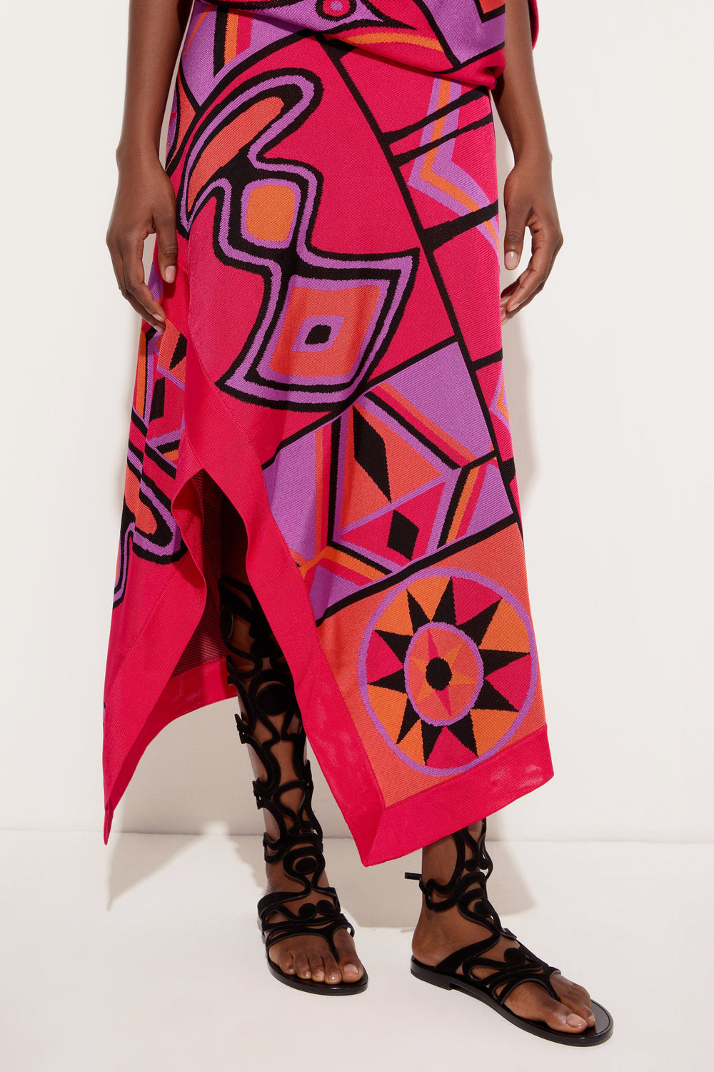 Pucci Jacquard Asymmetrical Skirt