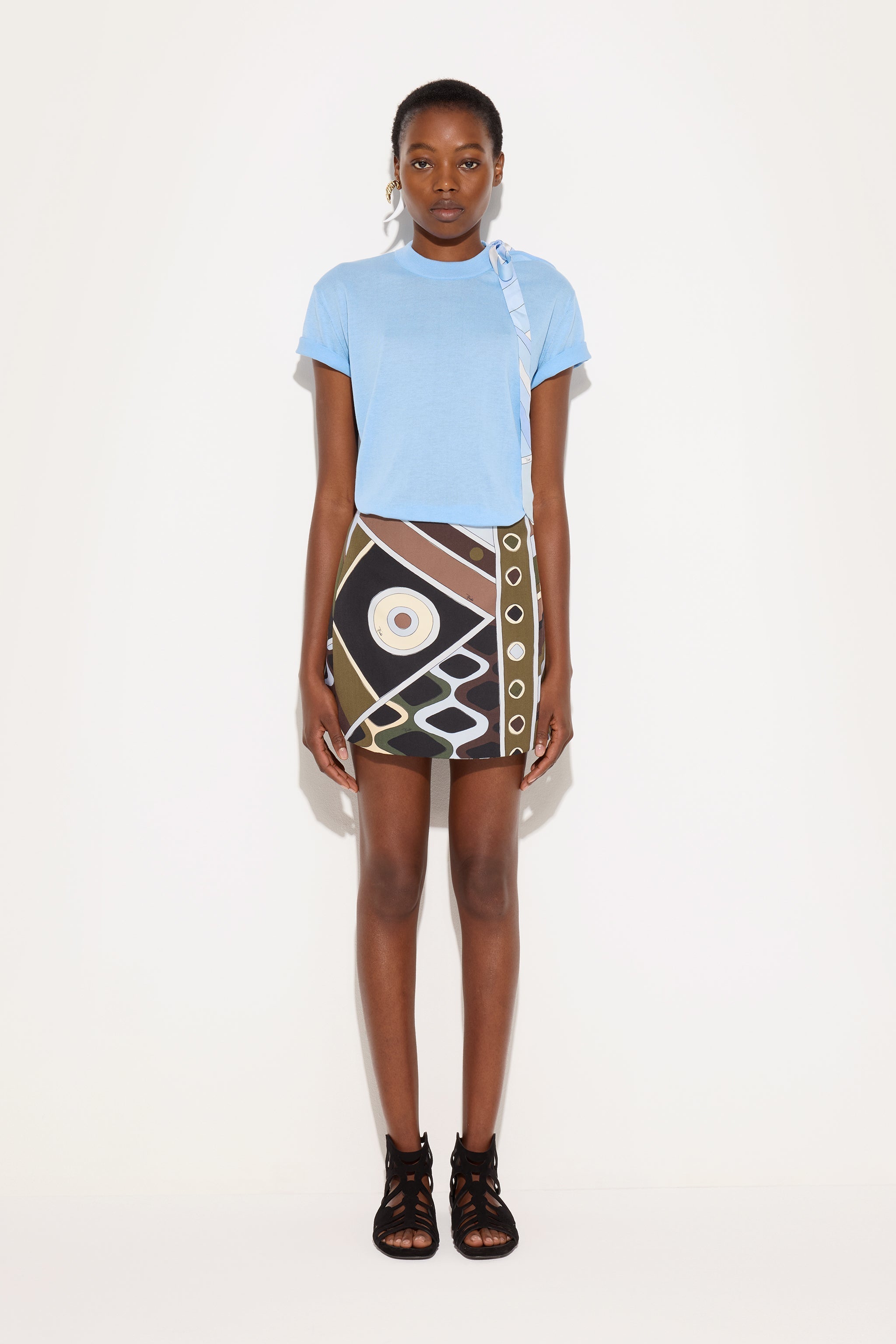 Pucci Silk Detail T-Shirt