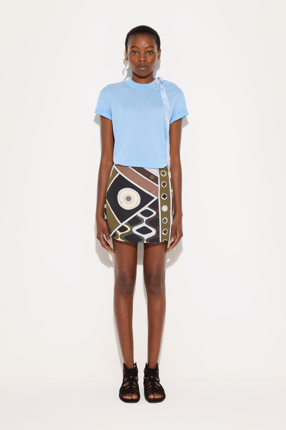 Pucci Silk Detail T-Shirt