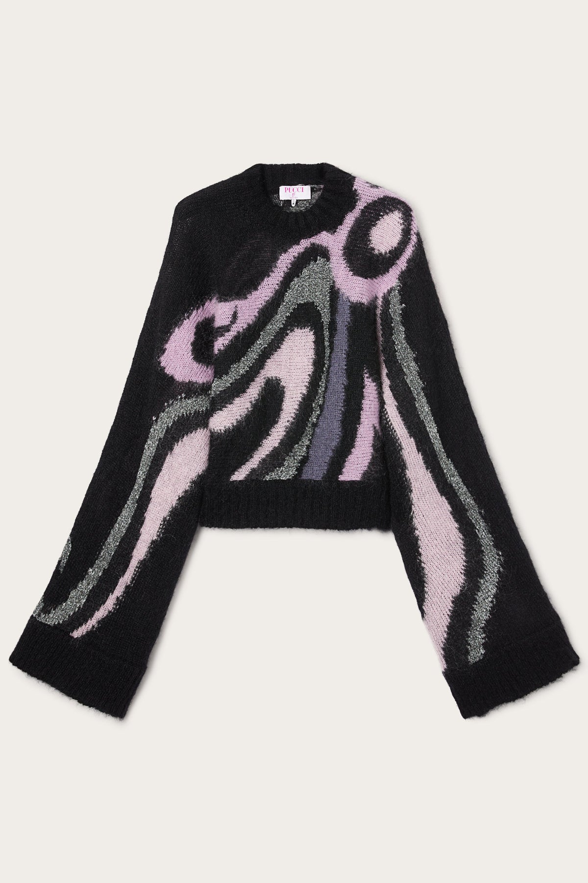 Pucci Cropped Sweater with Marmo Inlay