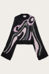 Pucci Cropped Sweater with Marmo Inlay
