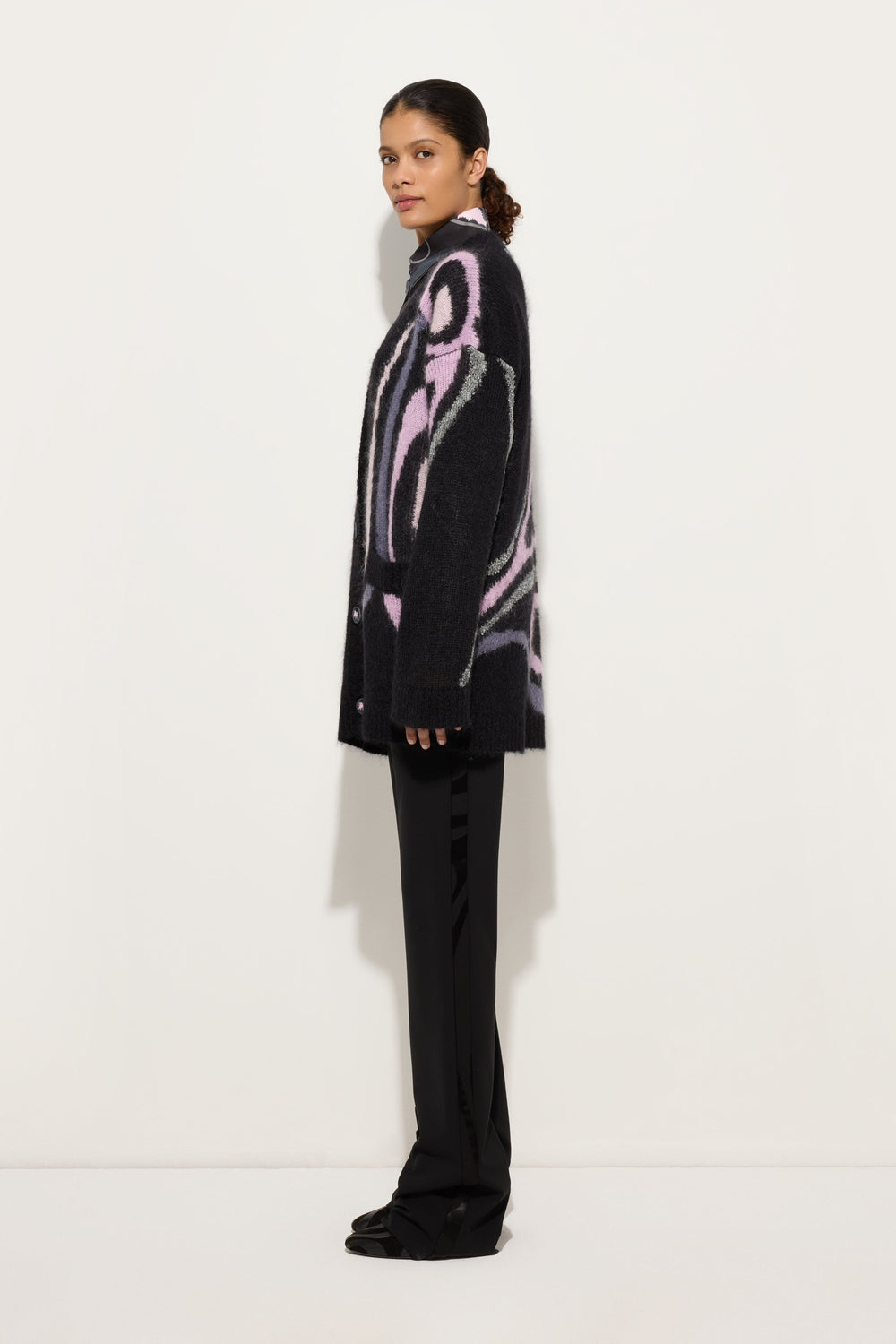 Pucci Oversized Cardigan with Marmo Inlay