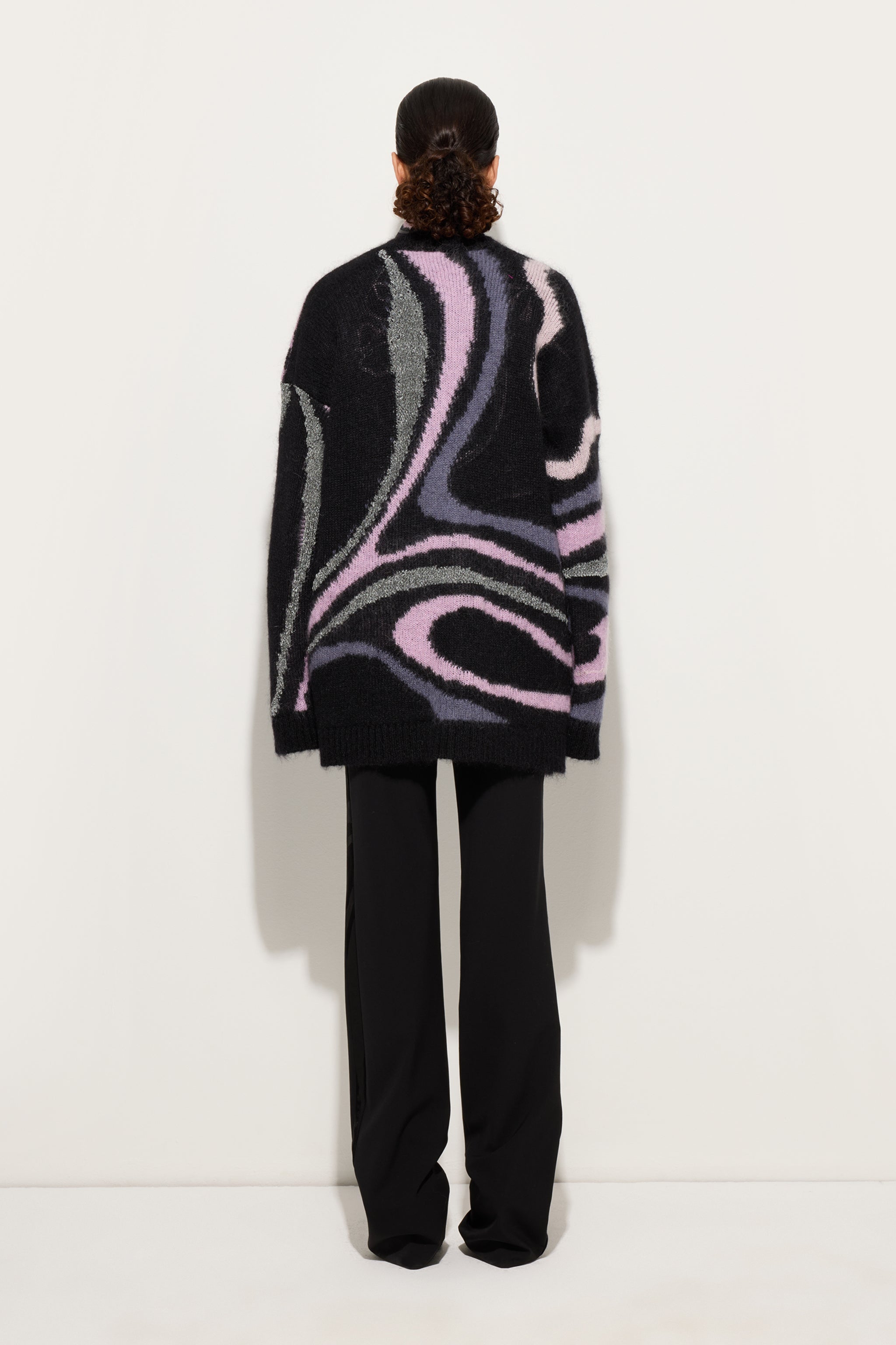 Pucci Oversized Cardigan with Marmo Inlay