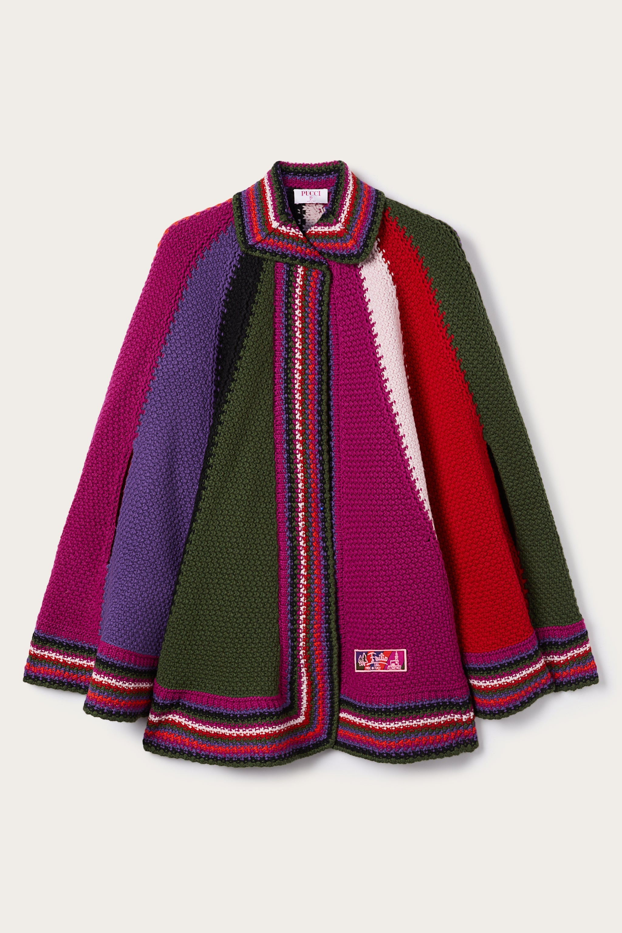 Pucci Color Block Large Cape