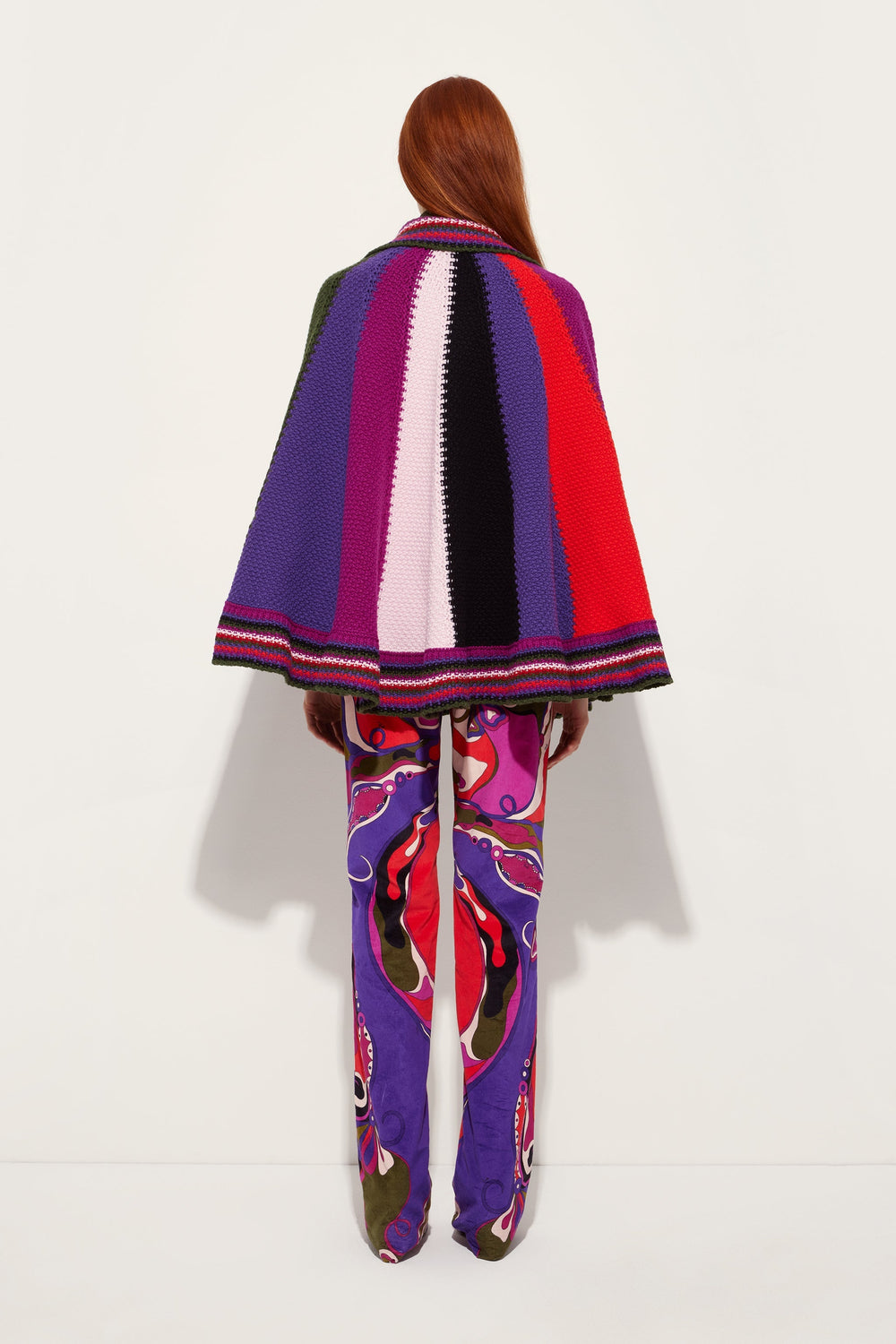 Pucci Color Block Large Cape