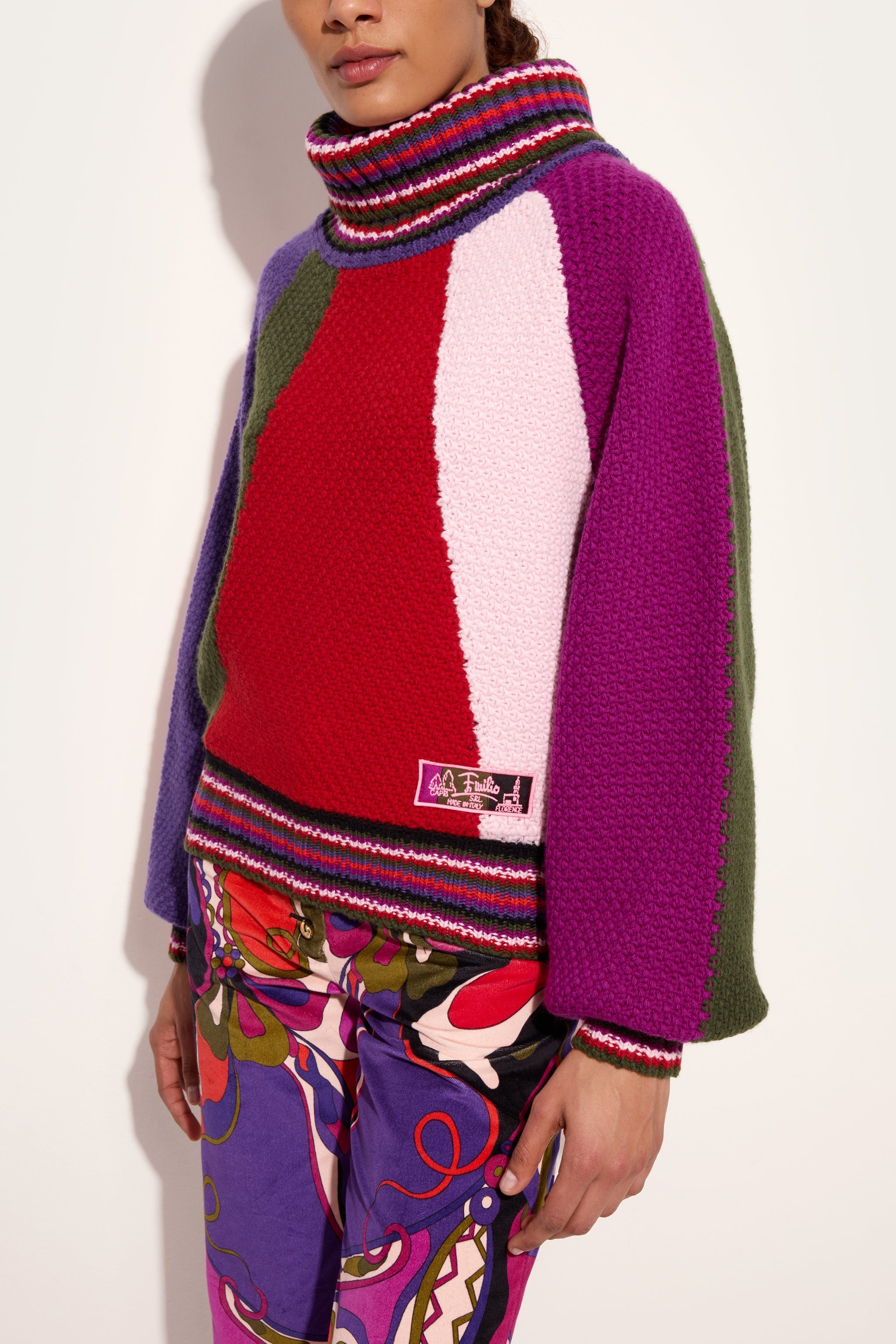 Pucci Color Block Sweater