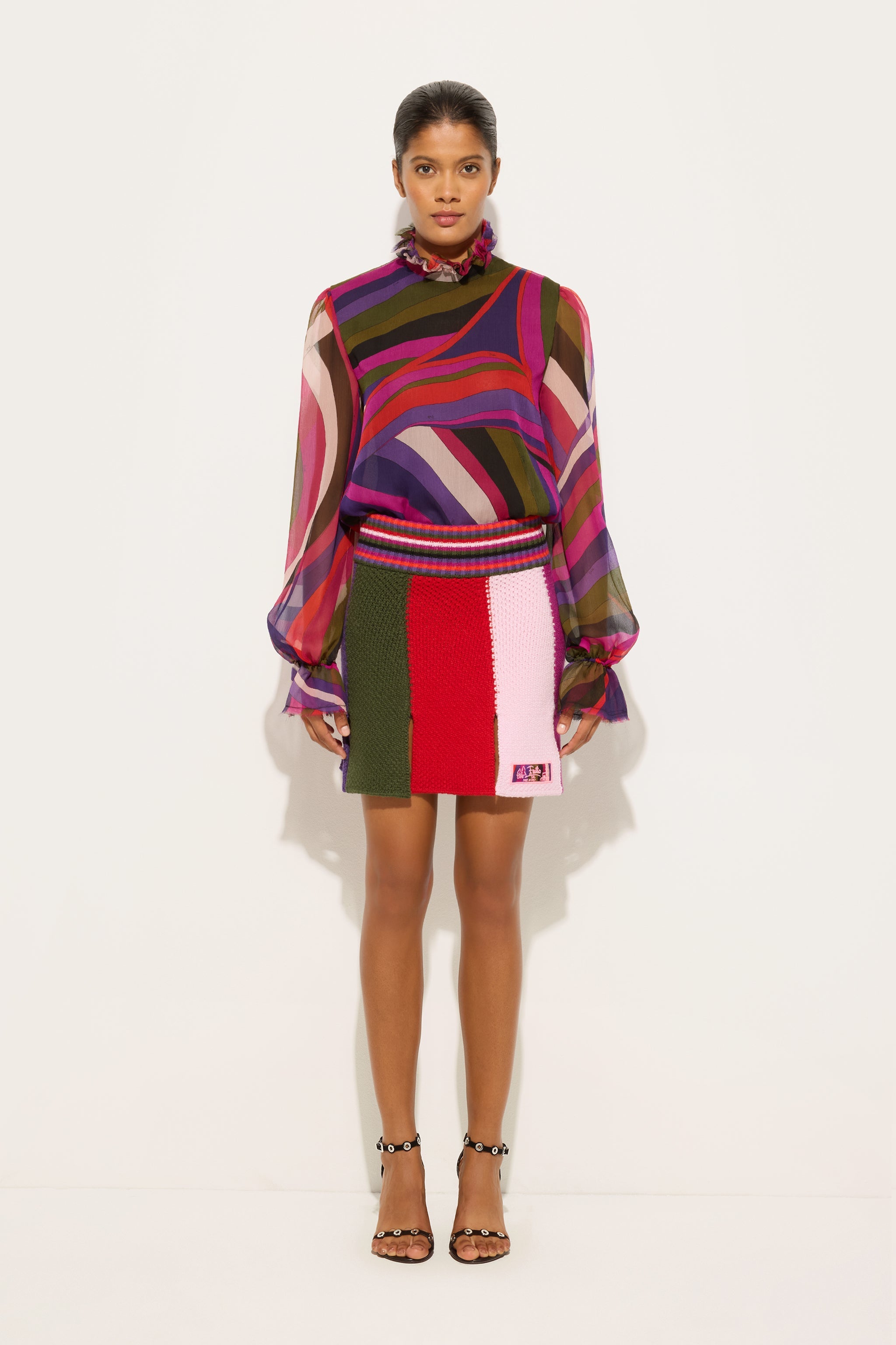 Pucci Colorblock Mini Skirt