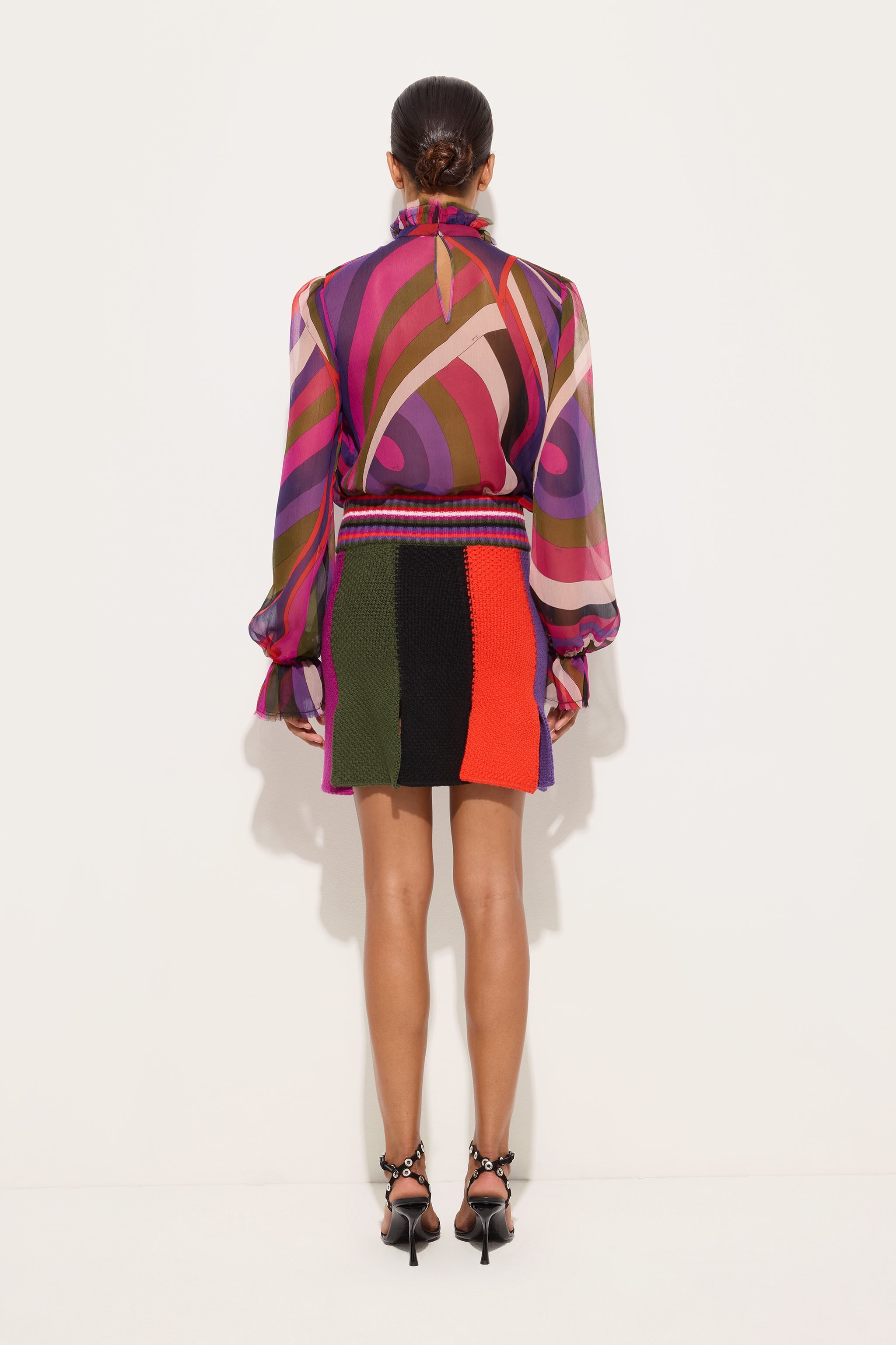 Pucci Colorblock Mini Skirt