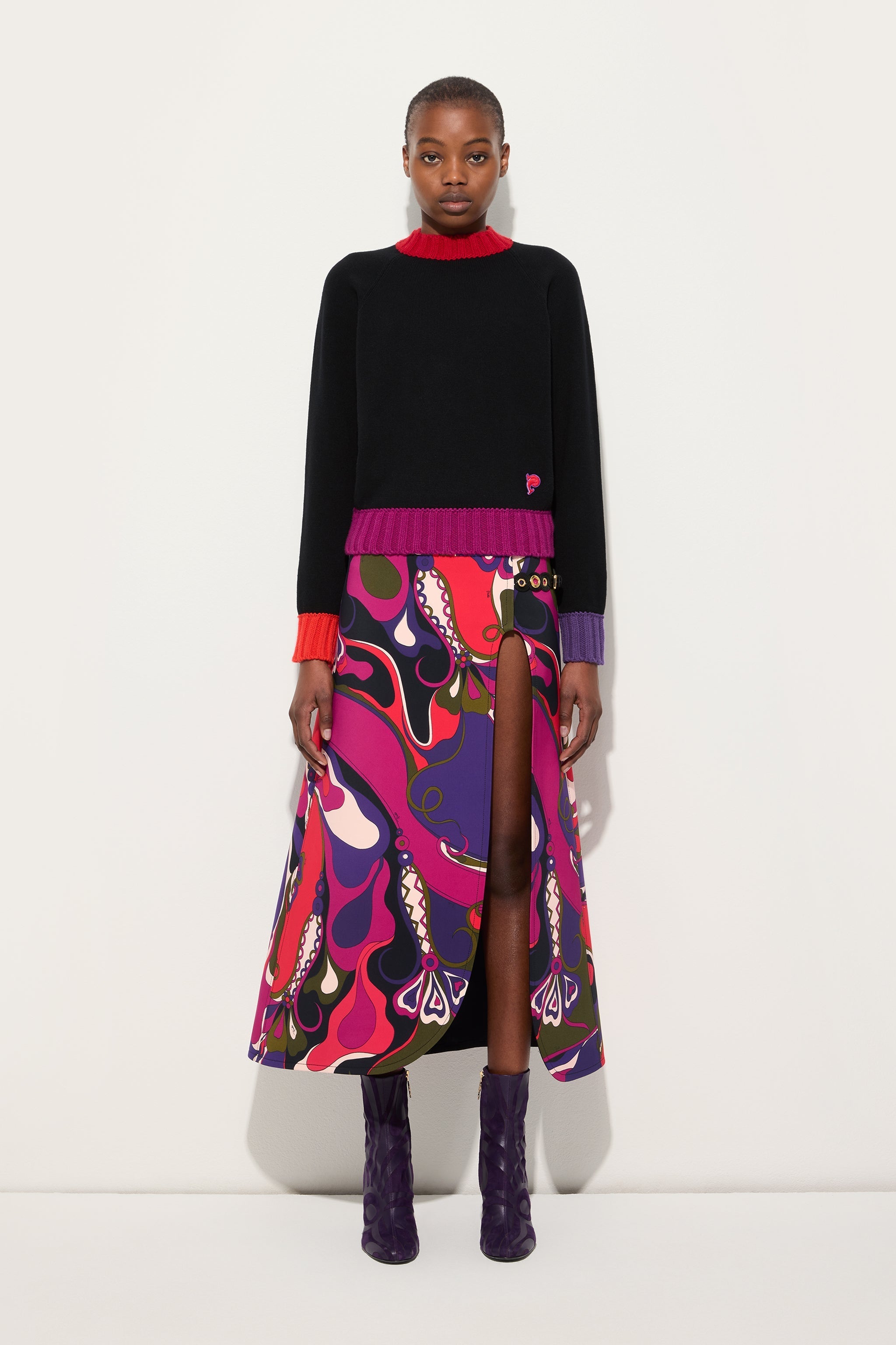 Pucci Sweater with Color Block Details